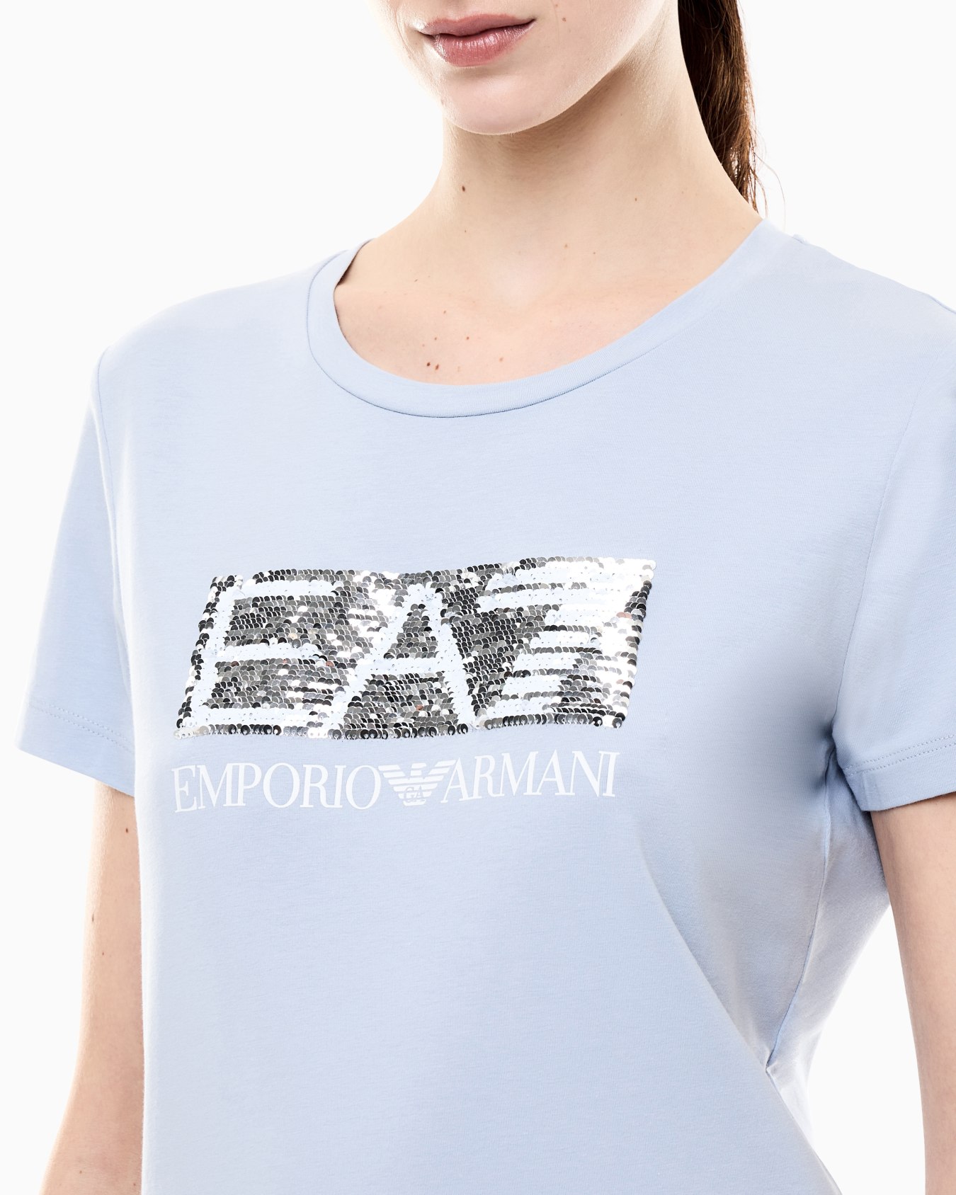 T-shirt Logo Series in jersey di cotone con logo Slide 4