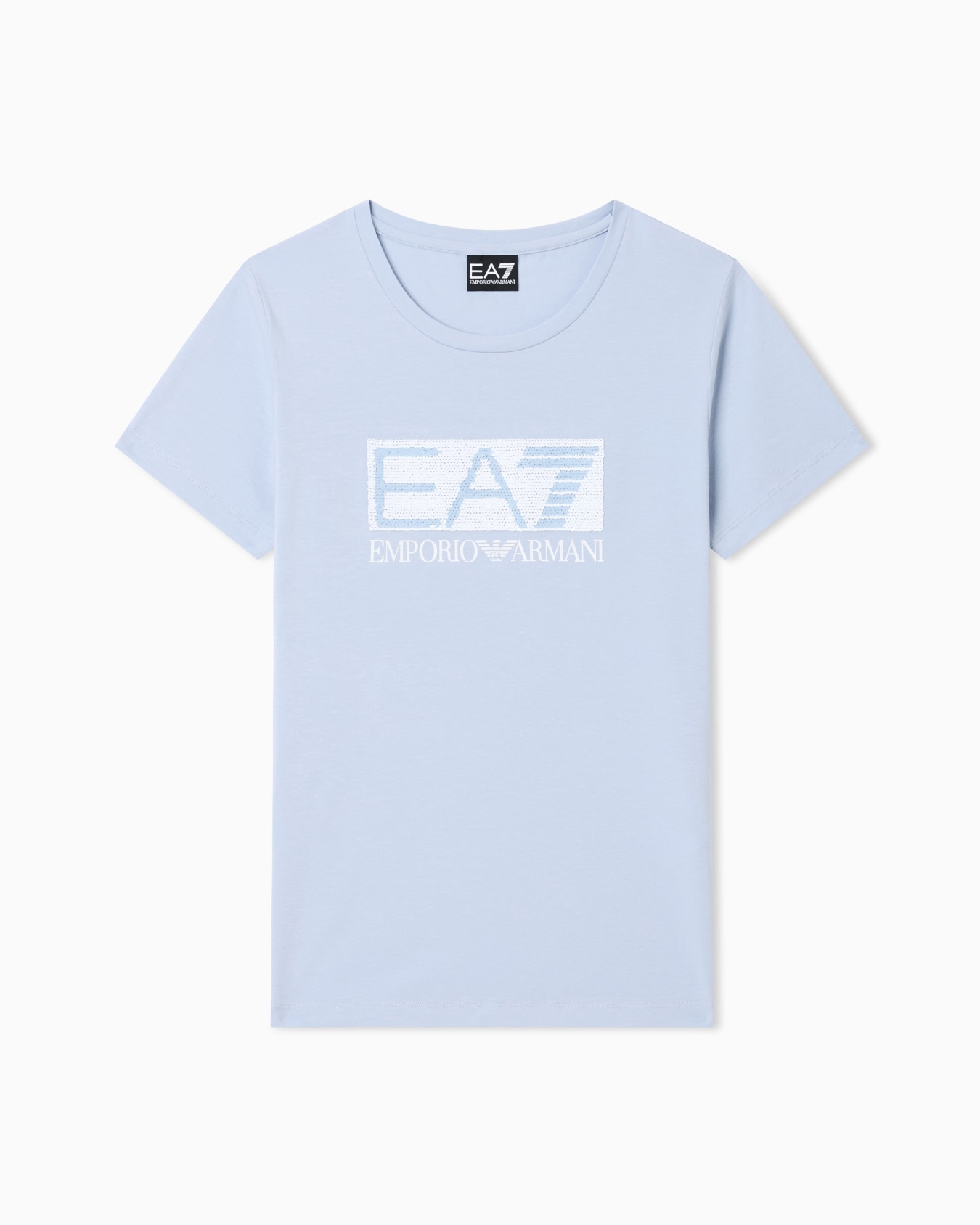 T-shirt Logo Series in jersey di cotone con logo Slide 0