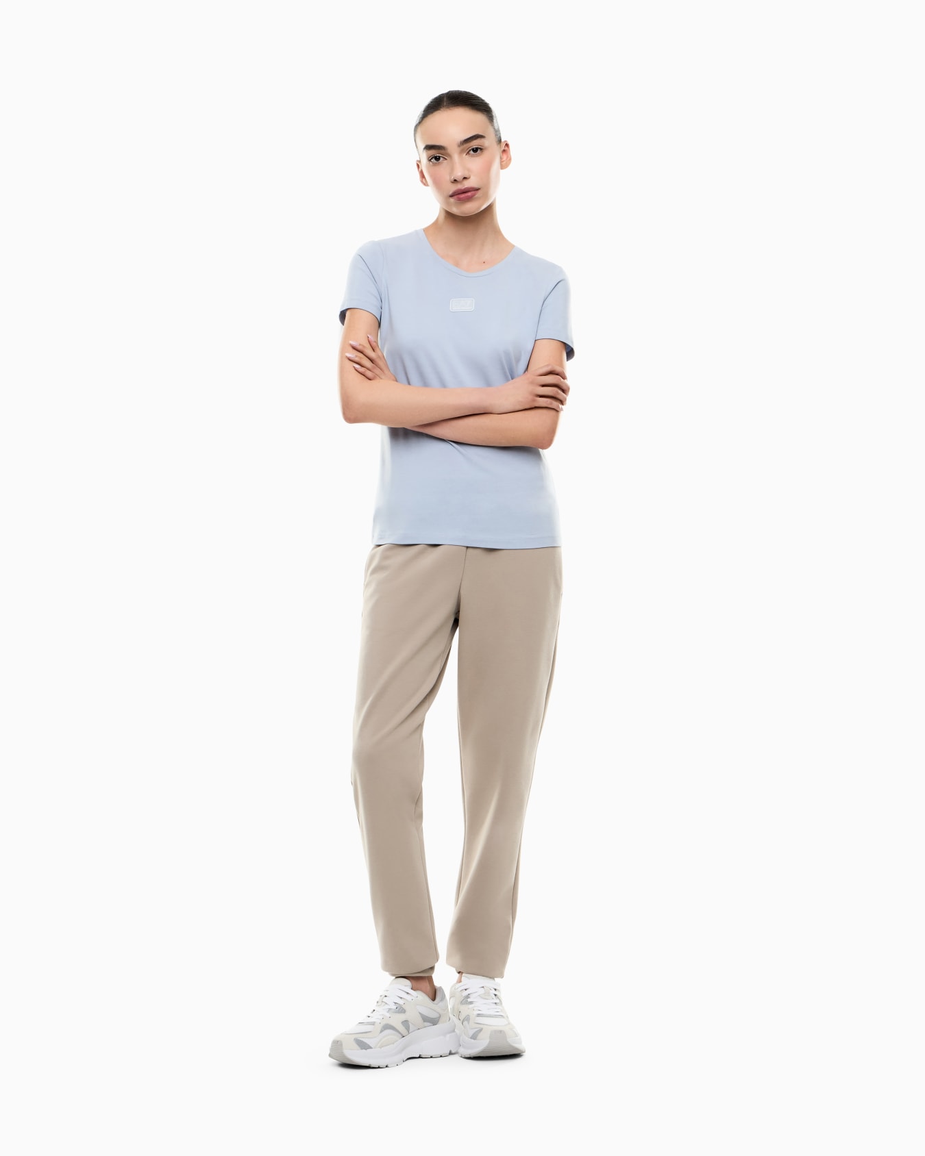 Logo Series stretch jersey T-shirt Slide 1