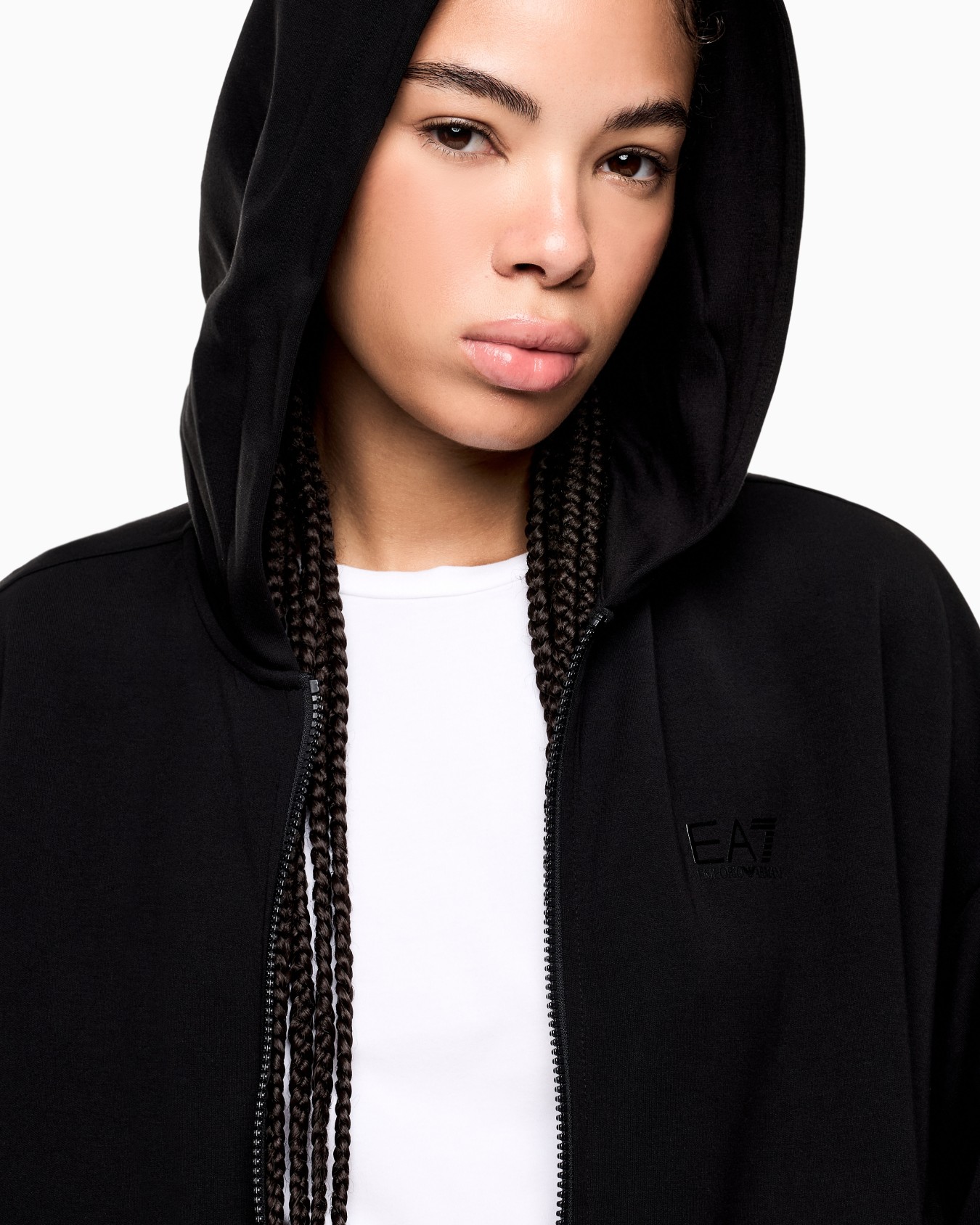 ジップアップ スウェットシャツ スライドする 4