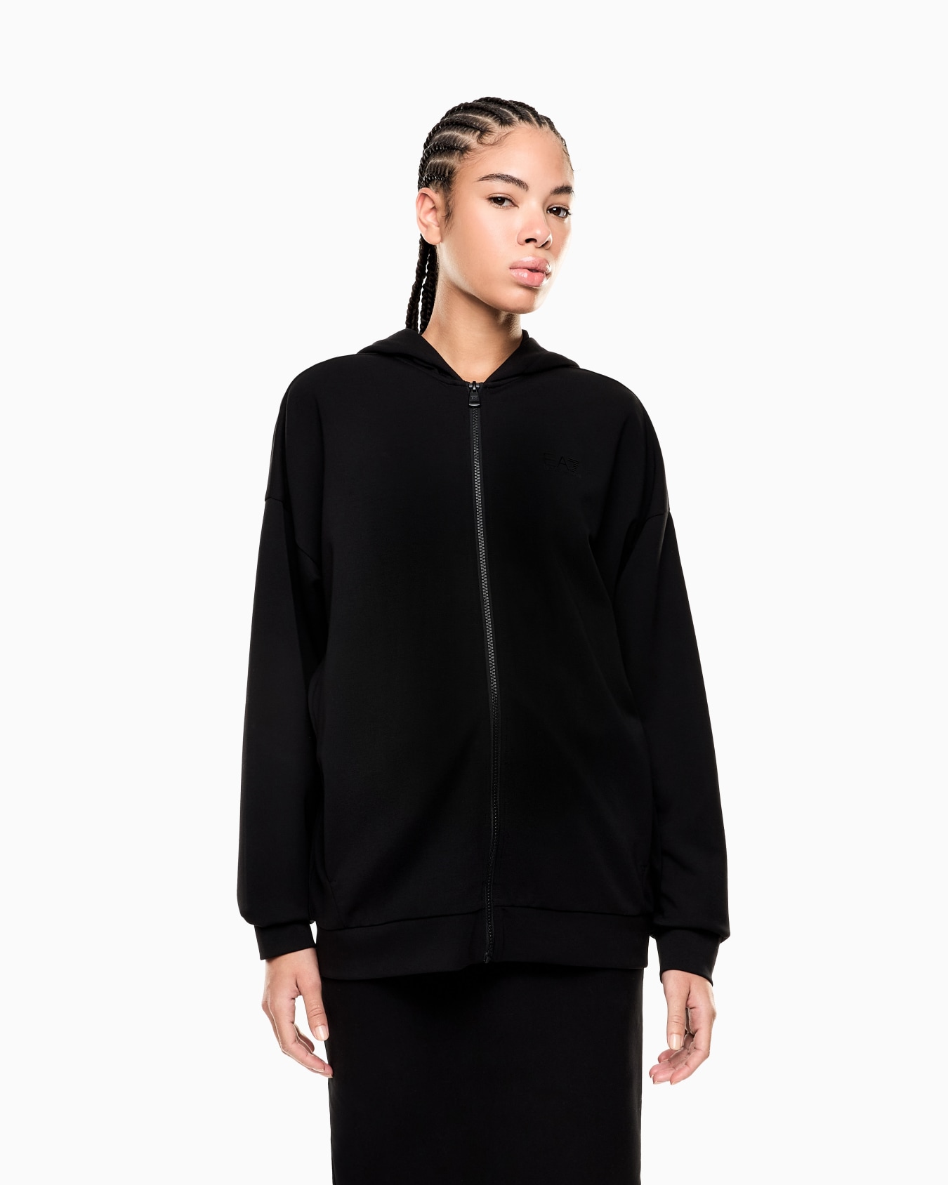 ジップアップ スウェットシャツ スライドする 3