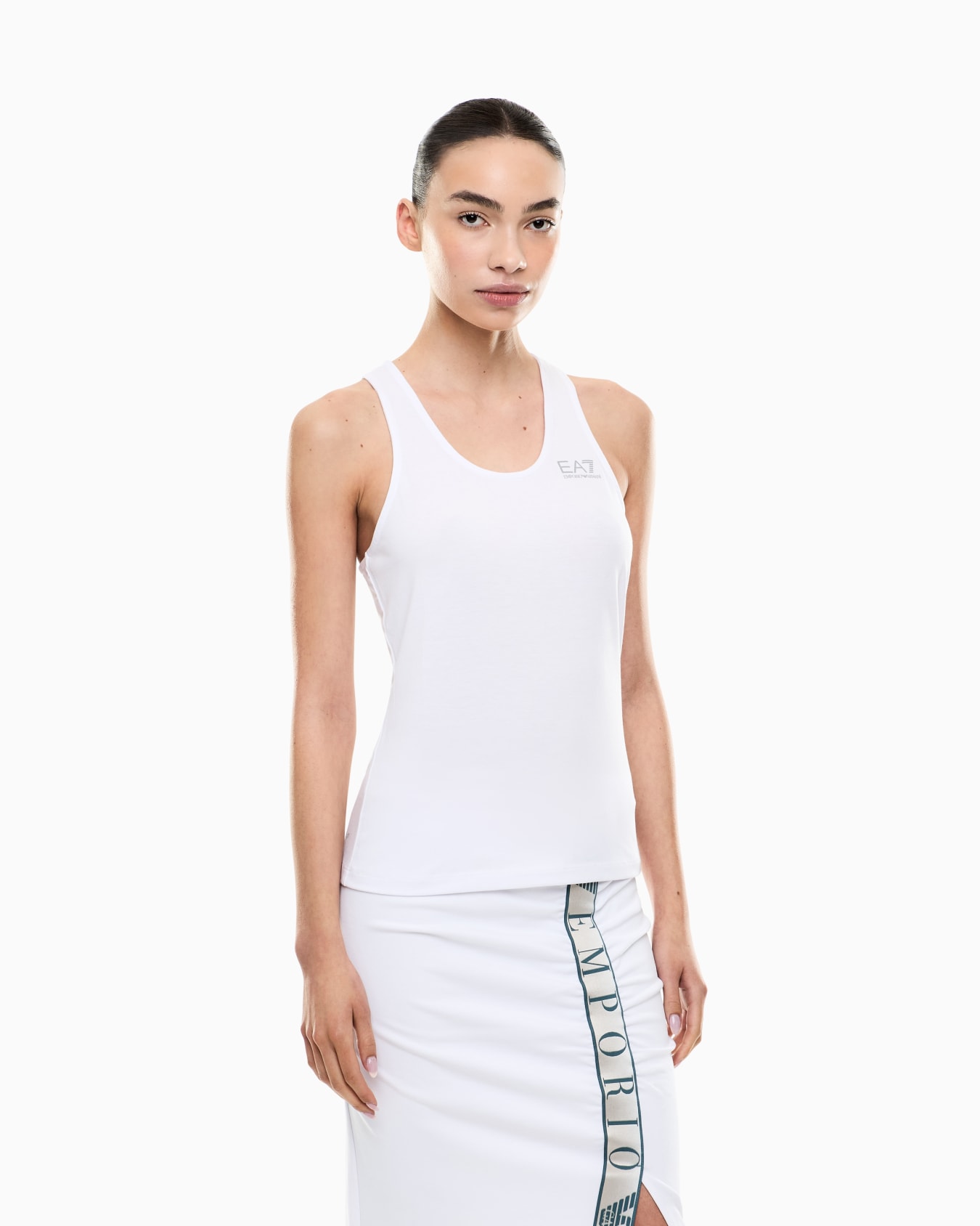 Dynamic Athlete tank top in Natural VENTUS7 technical fabric Slide 3