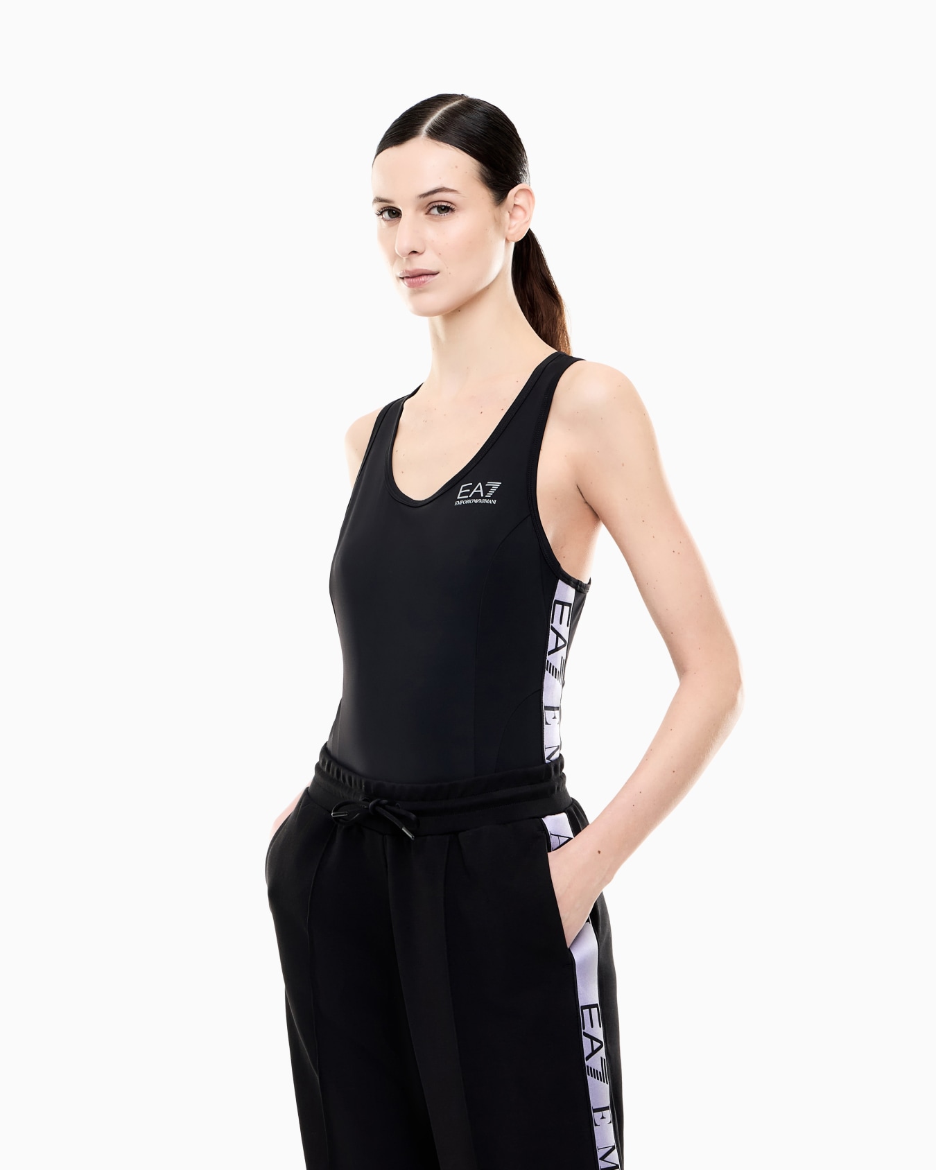 Natural VENTUS7 technical fabric bodysuit Slide 2