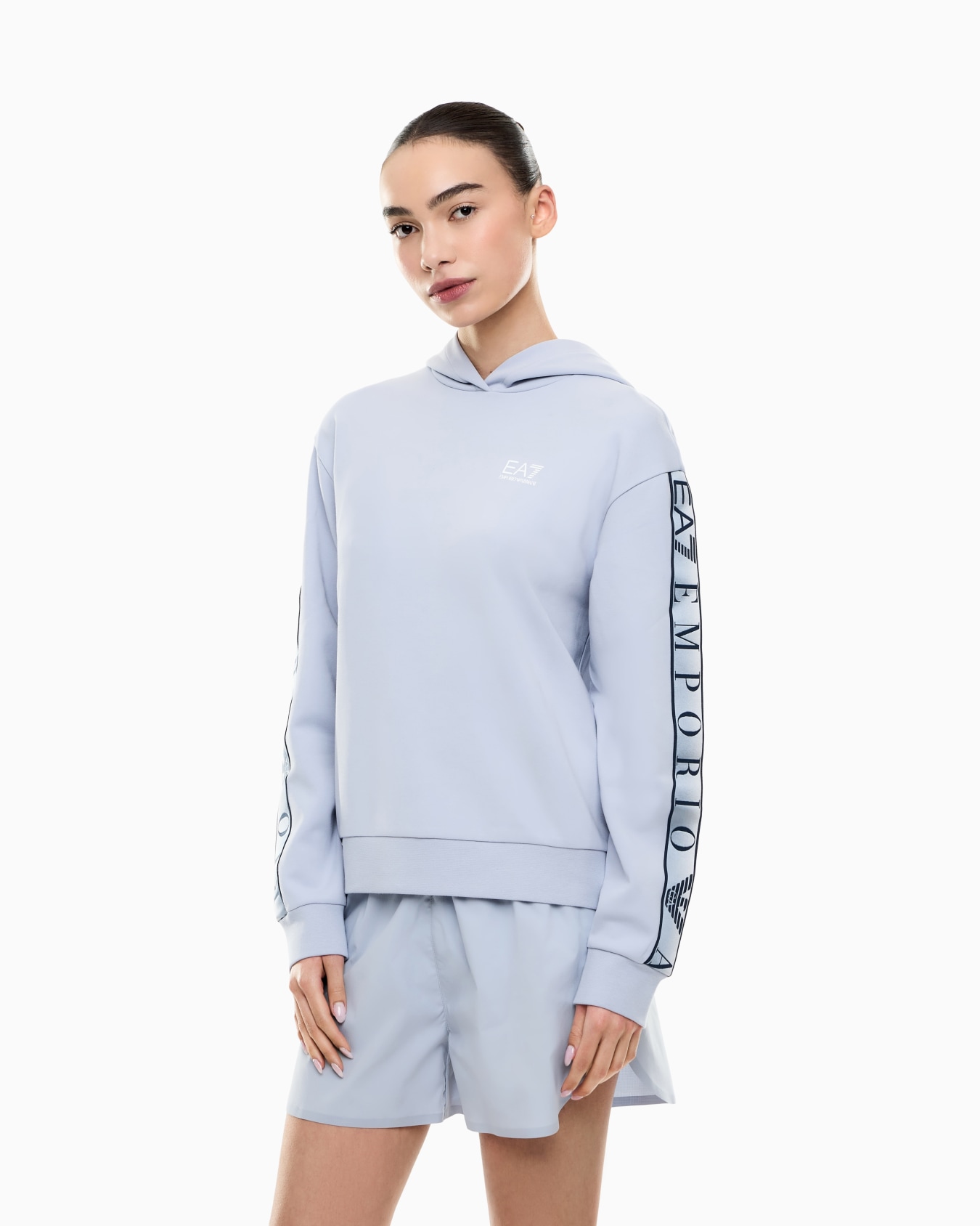 Dynamic Athlete hooded sweatshirt in Natural VENTUS7 technical fabric Slide 3