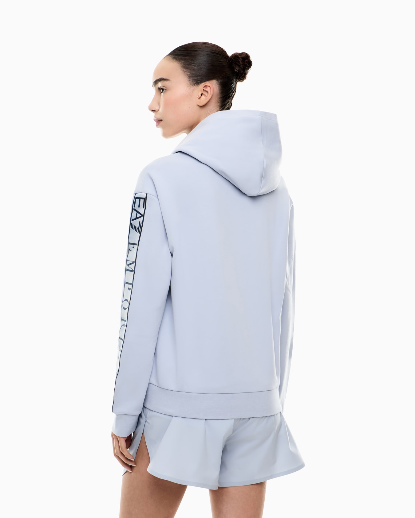 Dynamic Athlete hooded sweatshirt in Natural VENTUS7 technical fabric Slide 2
