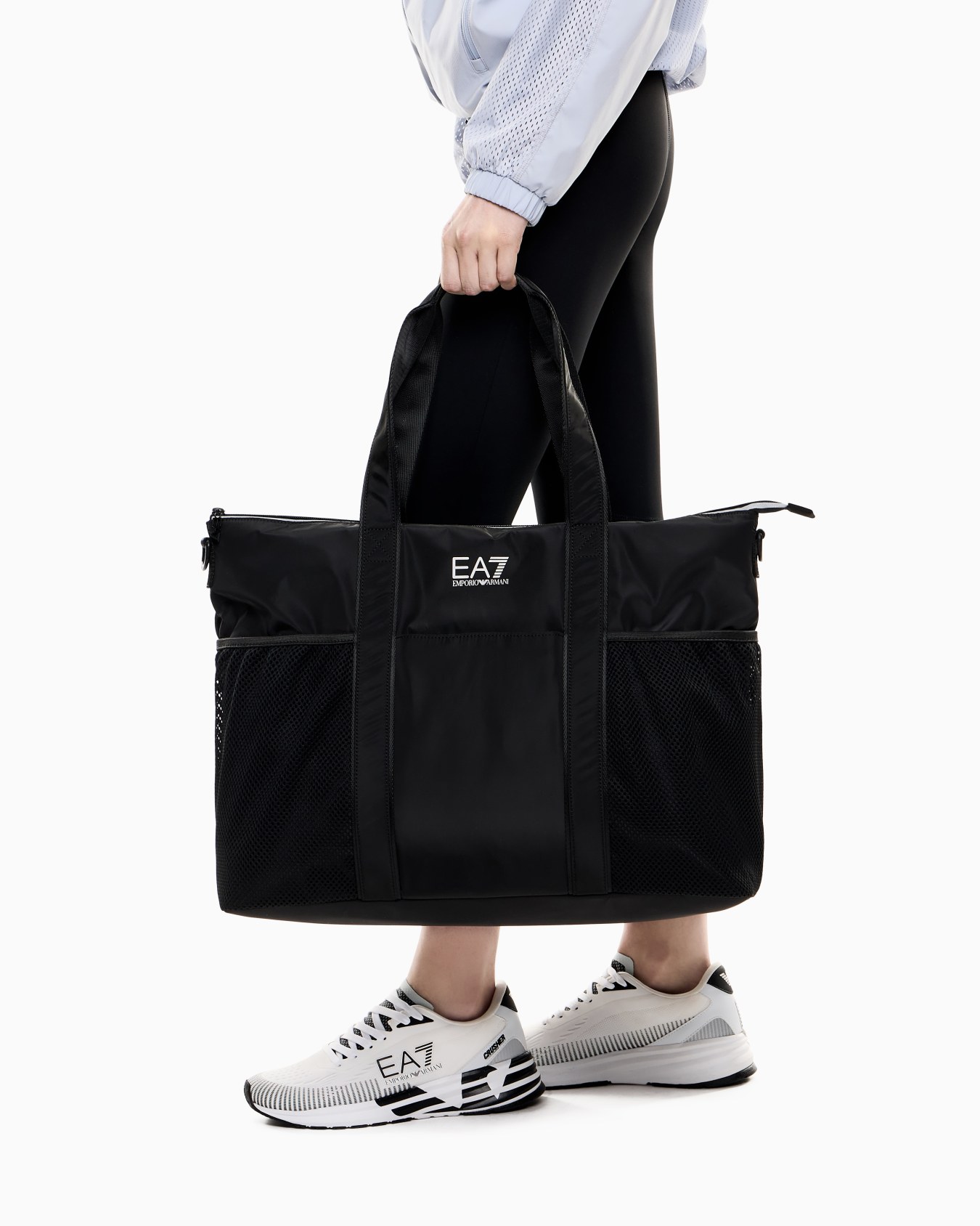 Quilted effect polyester shopping bag スライドする 5