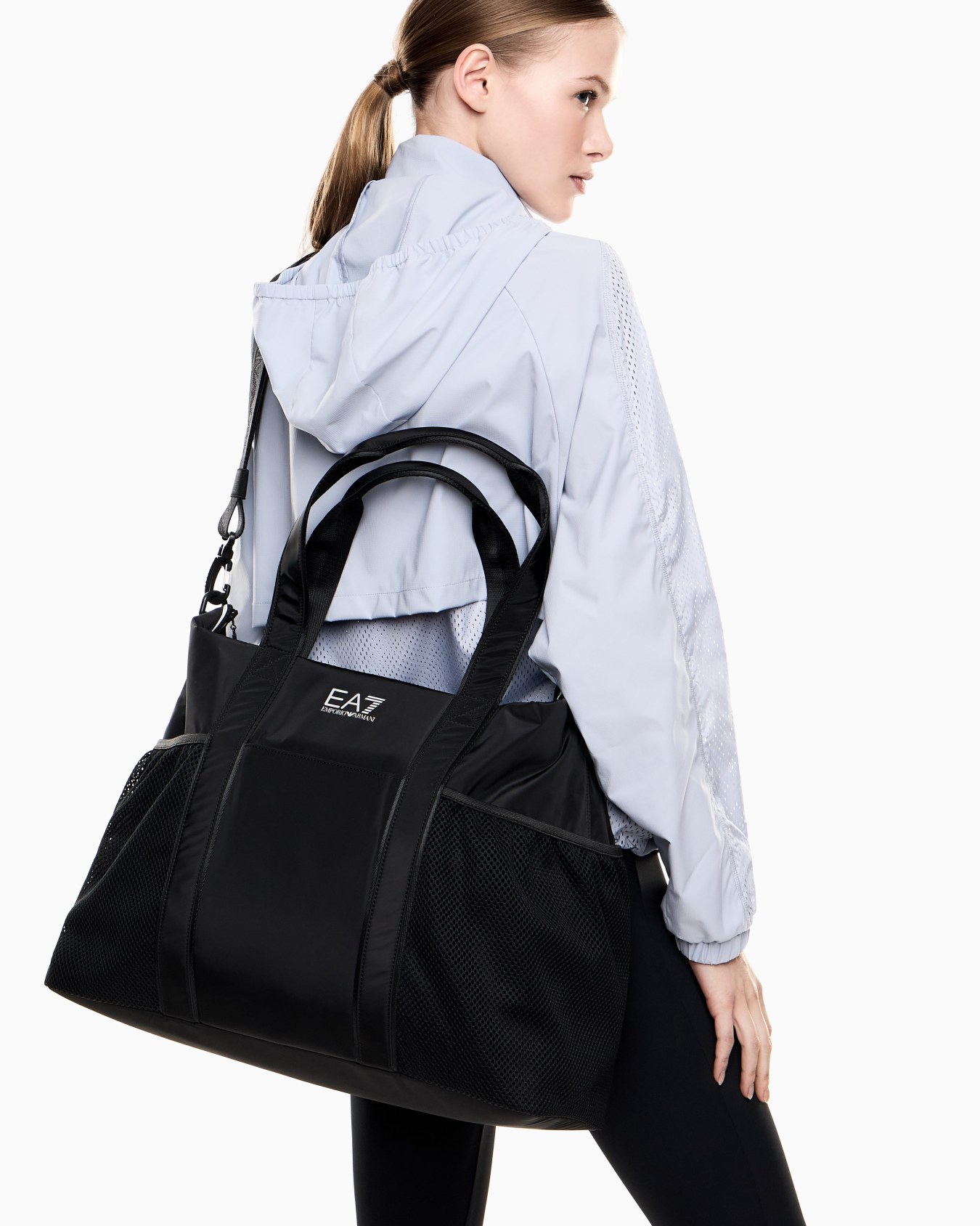 Quilted effect polyester shopping bag スライドする 6