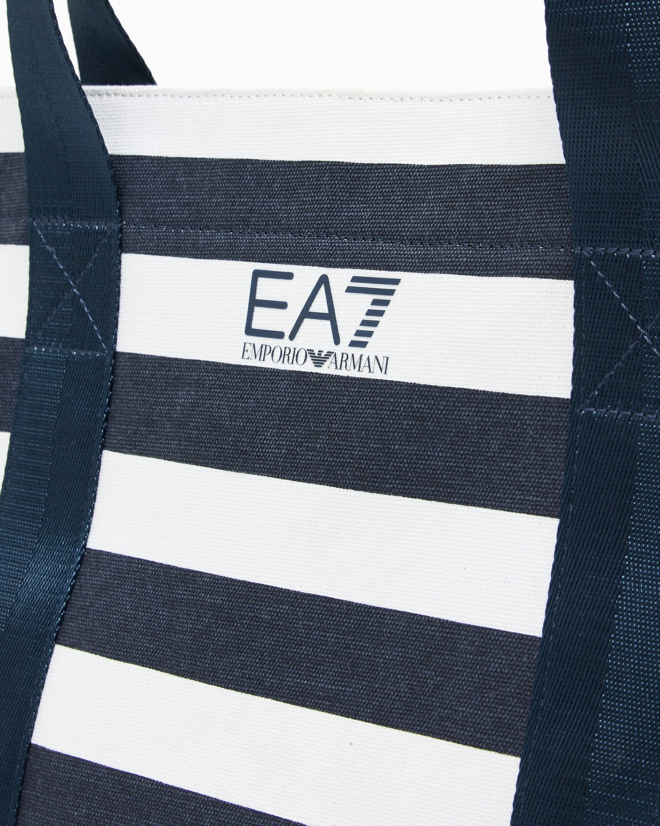 Shopping Bag in Cotone a righe Slide 2