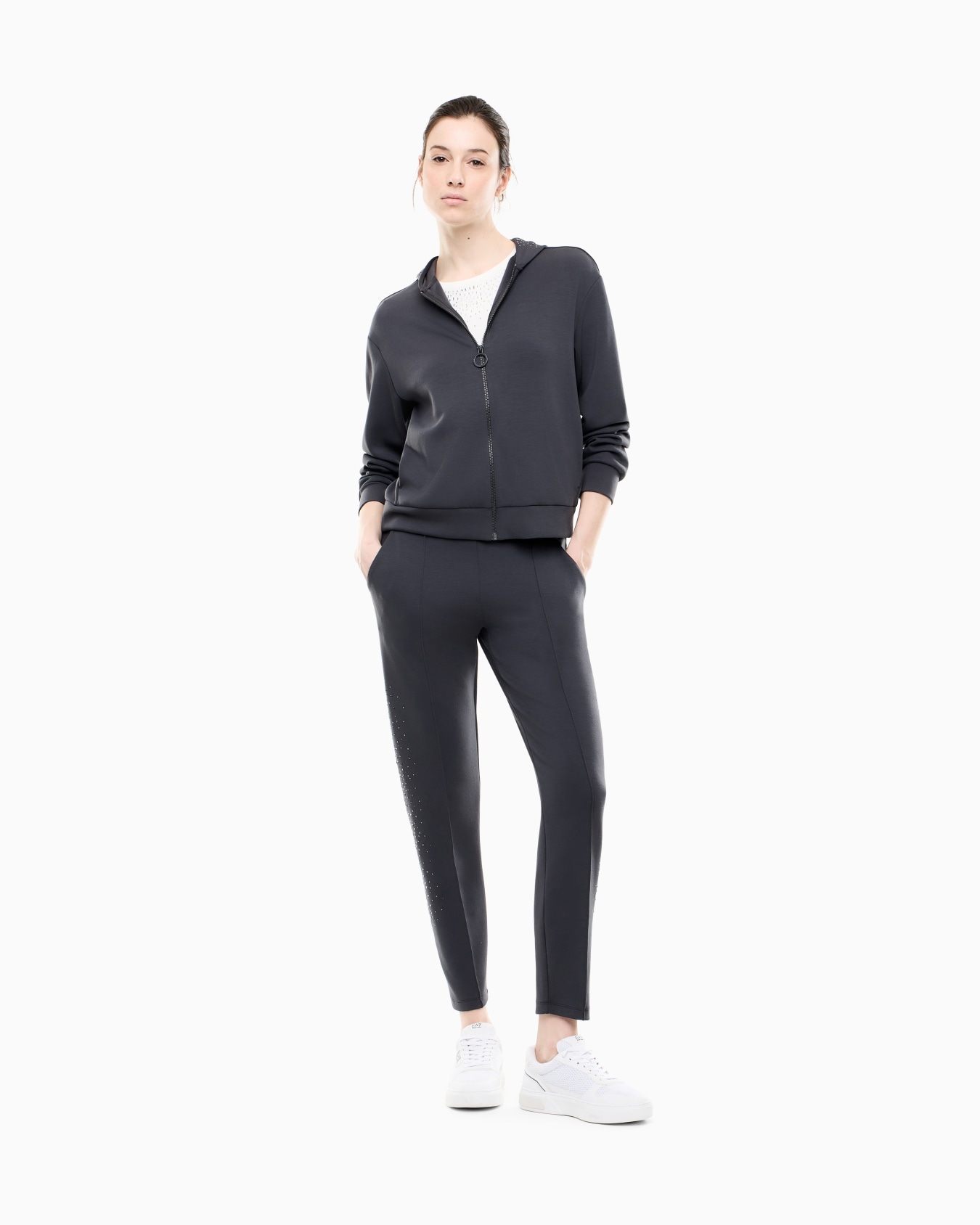Slim-fit t-shirt Precious in cotton jersey Slide 1