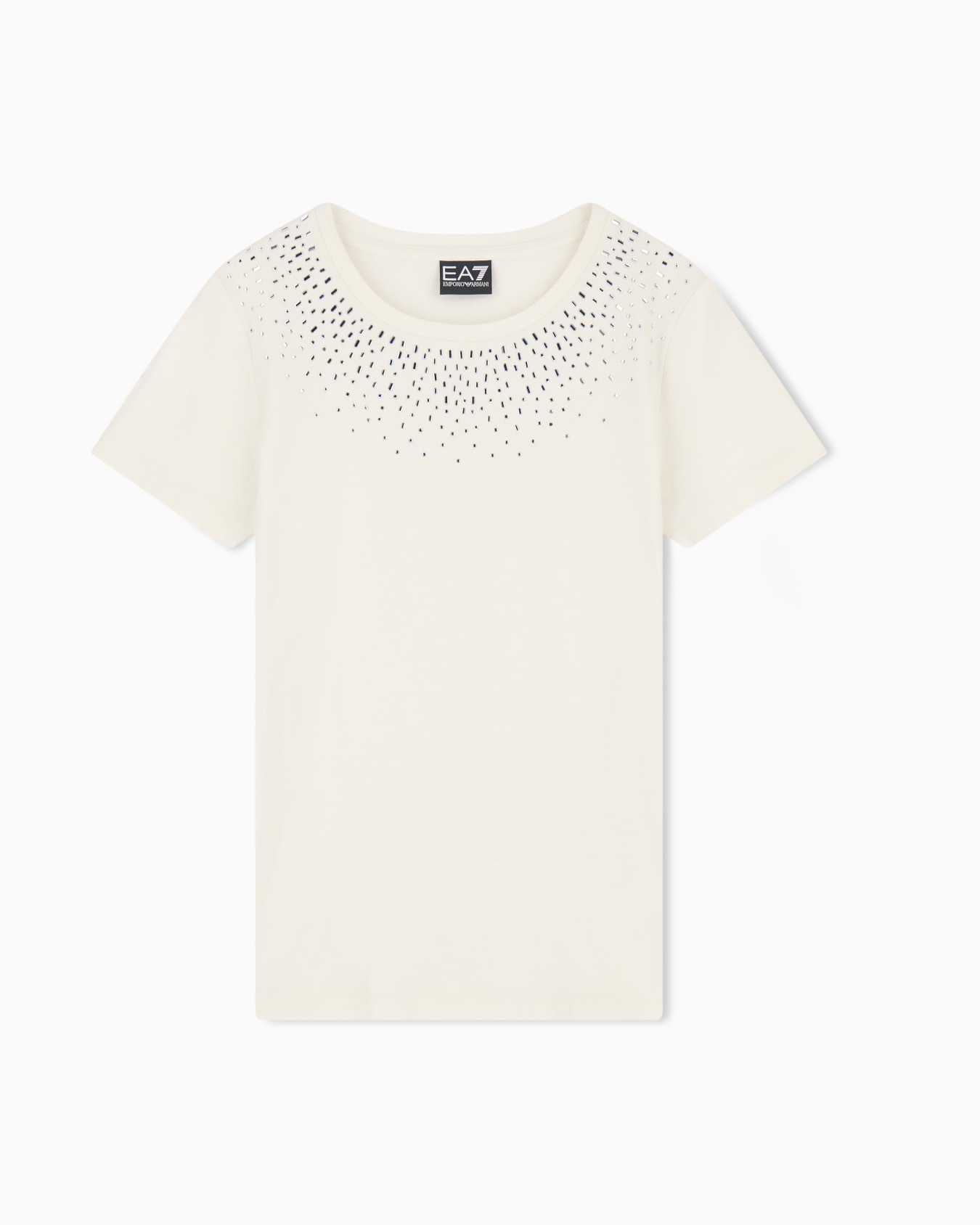 Slim-fit t-shirt Precious in cotton jersey Slide 0