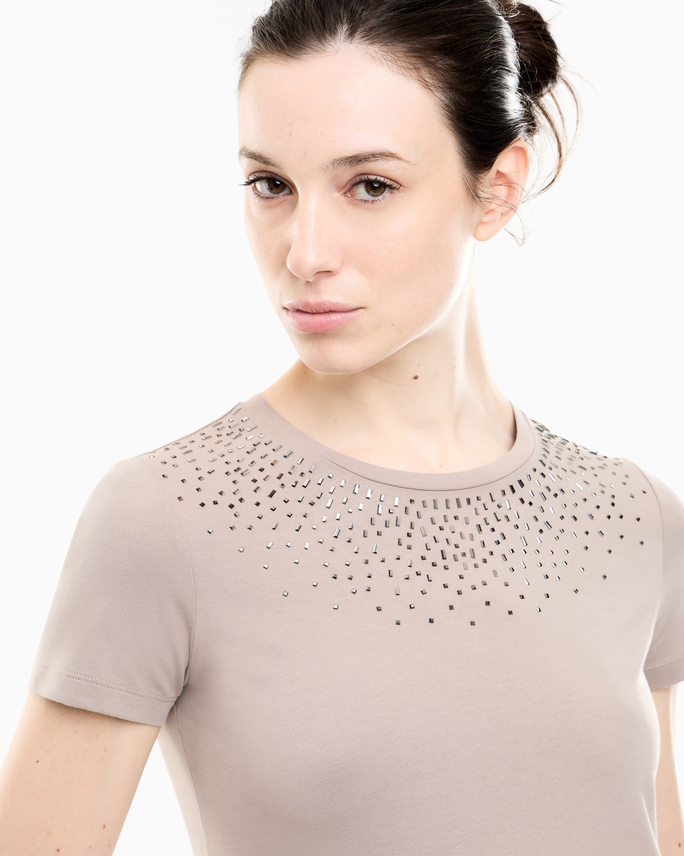 Slim-fit t-shirt Precious in cotton jersey Slide 5