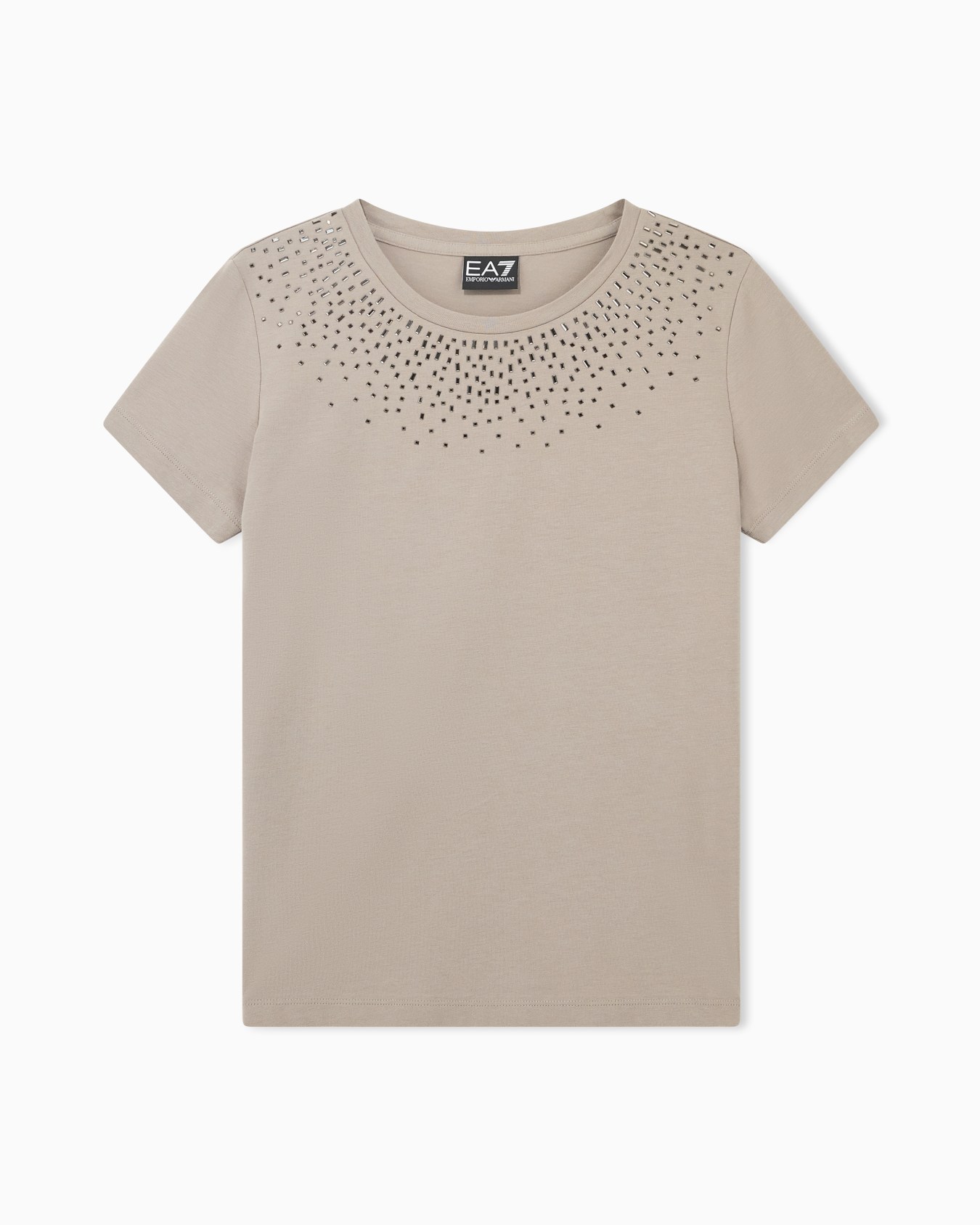 Slim-fit t-shirt Precious in cotton jersey Slide 0