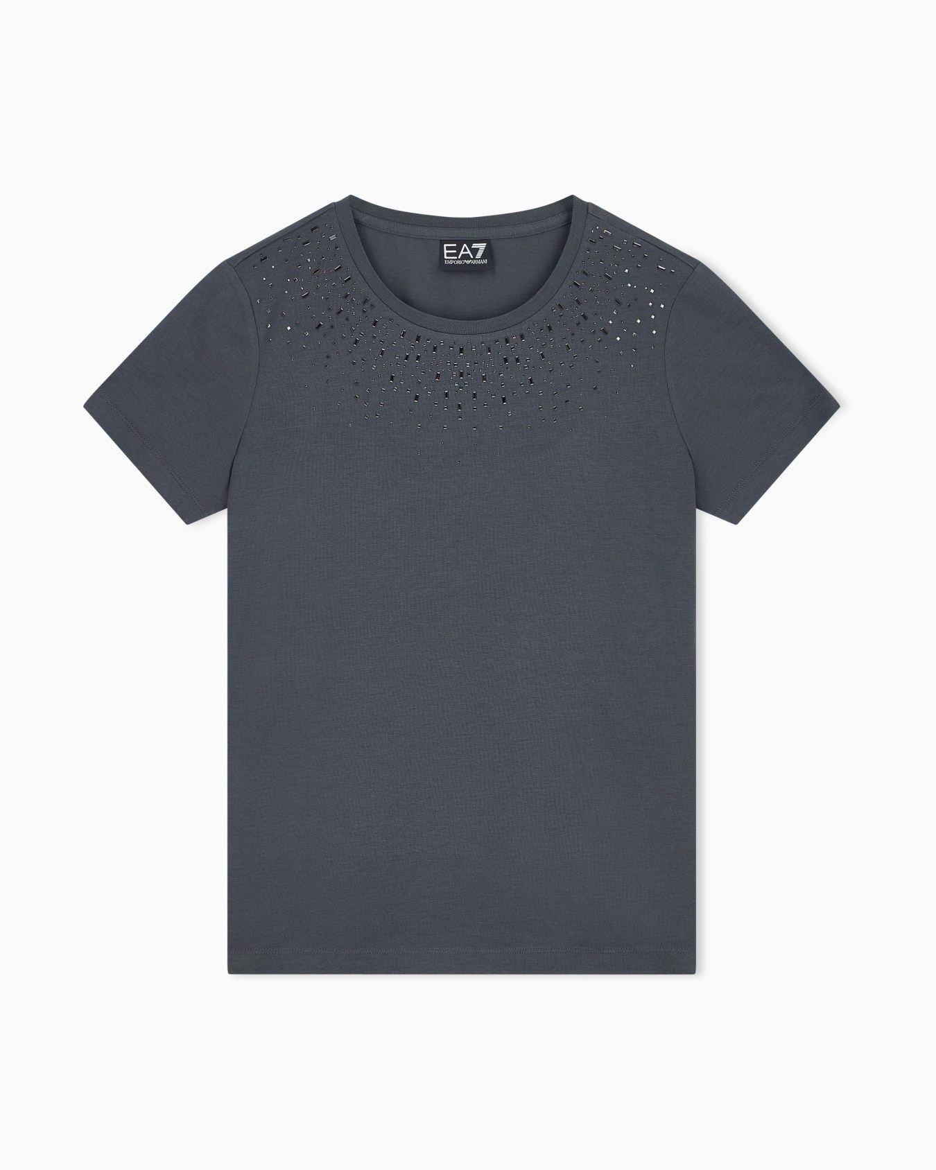 Slim-fit t-shirt Precious in cotton jersey Slide 0