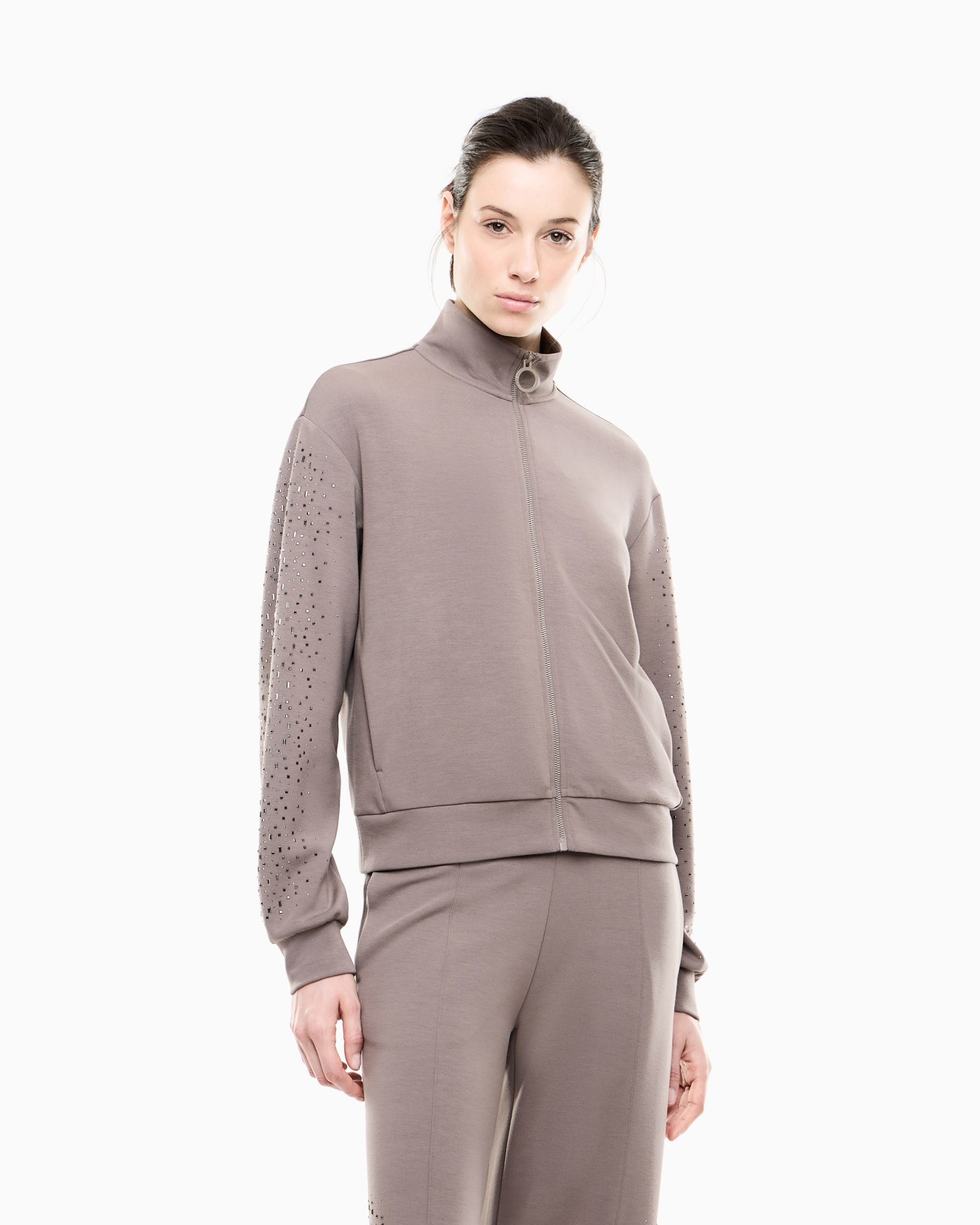 Sudadera Precious con cremallera y apliques en las mangas Diapositiva 3