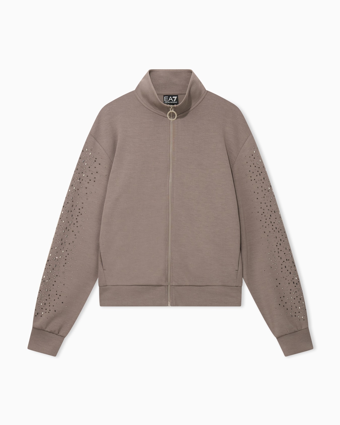 Sudadera Precious con cremallera y apliques en las mangas Diapositiva 0
