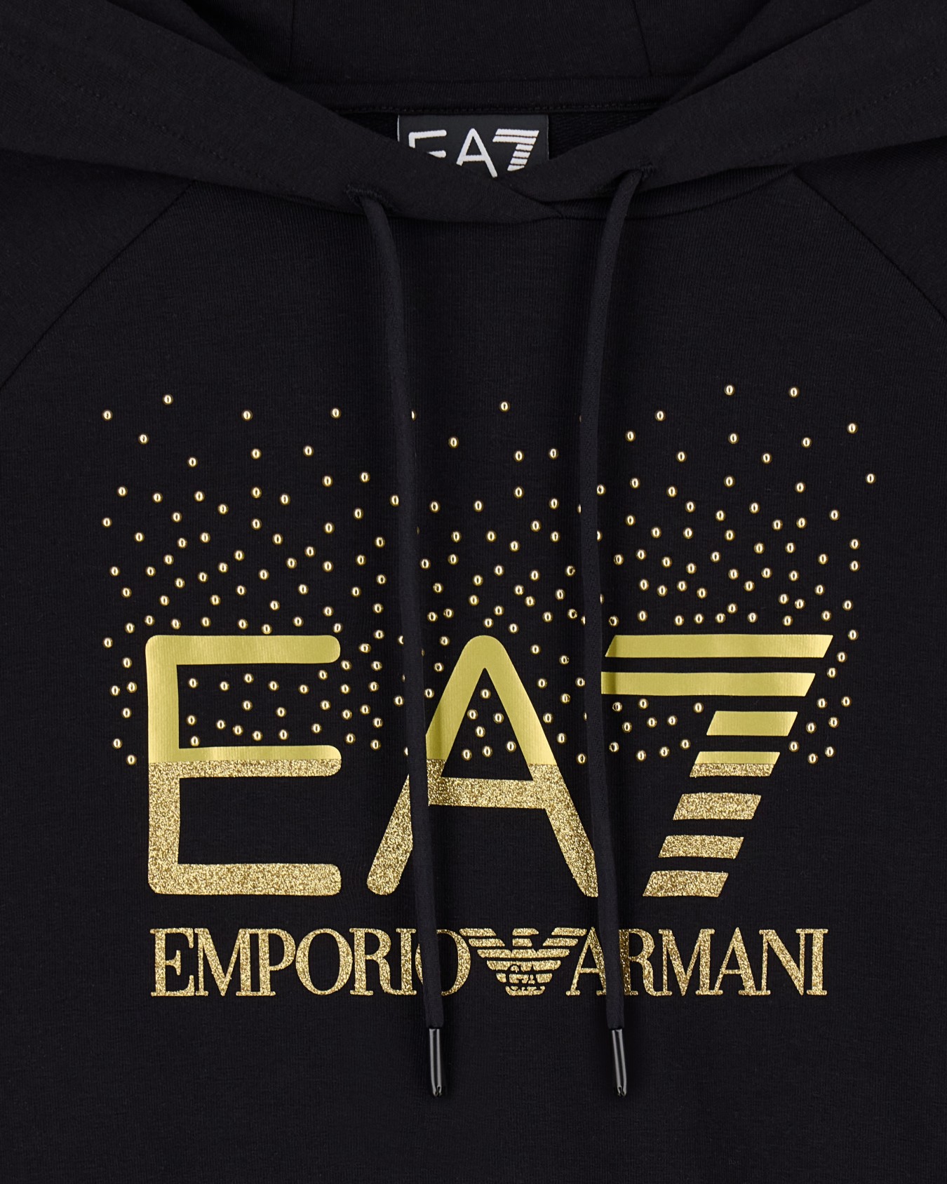 Tracksuit regular fit hooded in cotton with shiny studs Slide 4