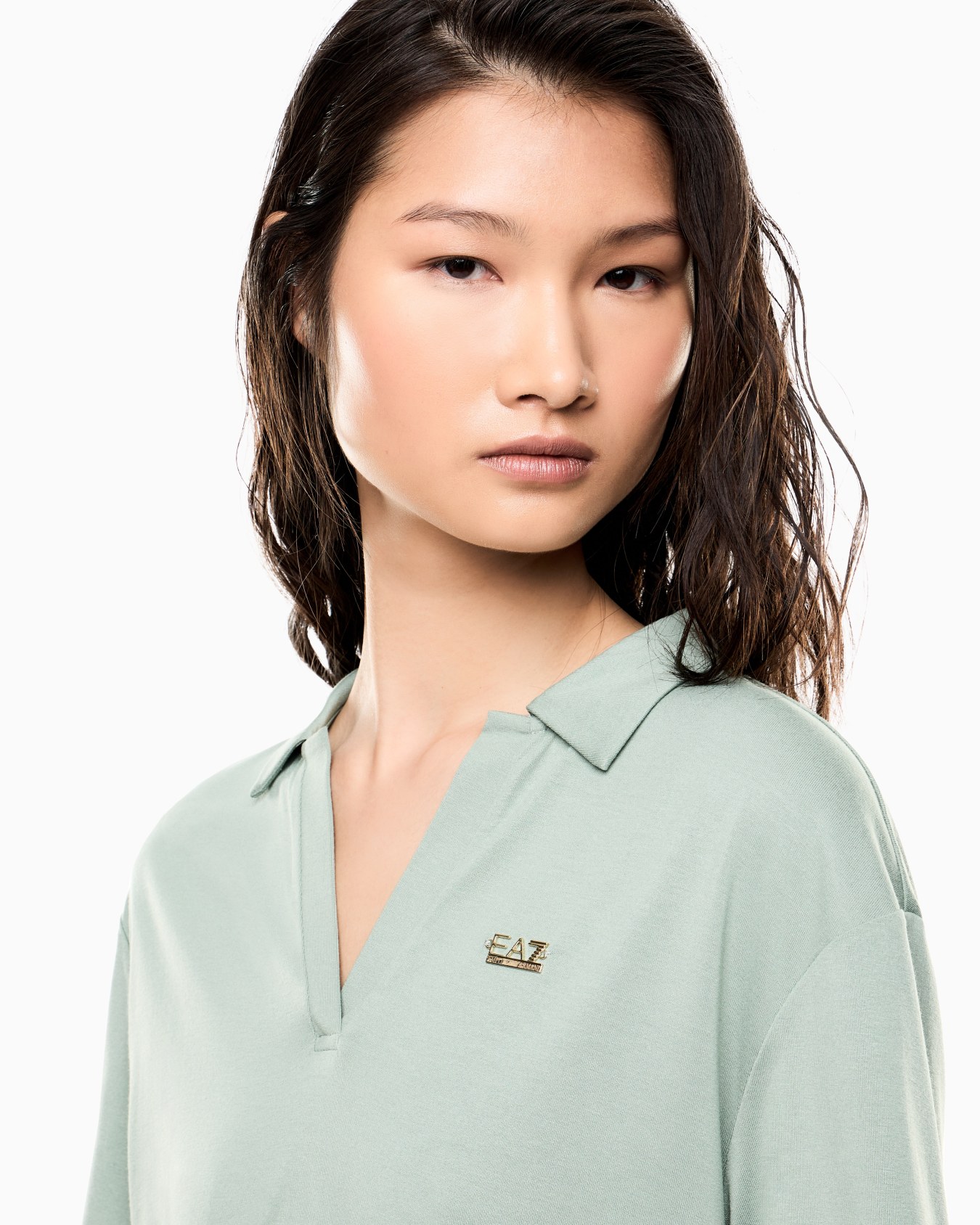 Core Lady ポロシャツ モダール混紡 スライドする 4