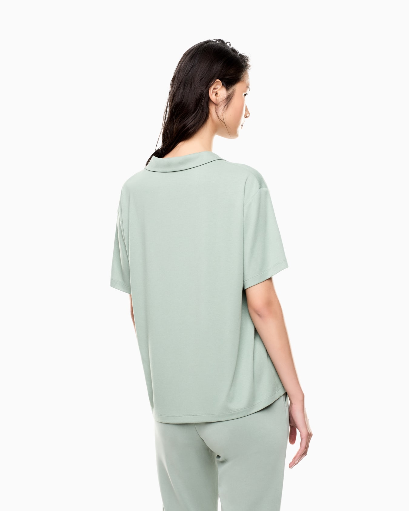 Core Lady ポロシャツ モダール混紡 スライドする 2