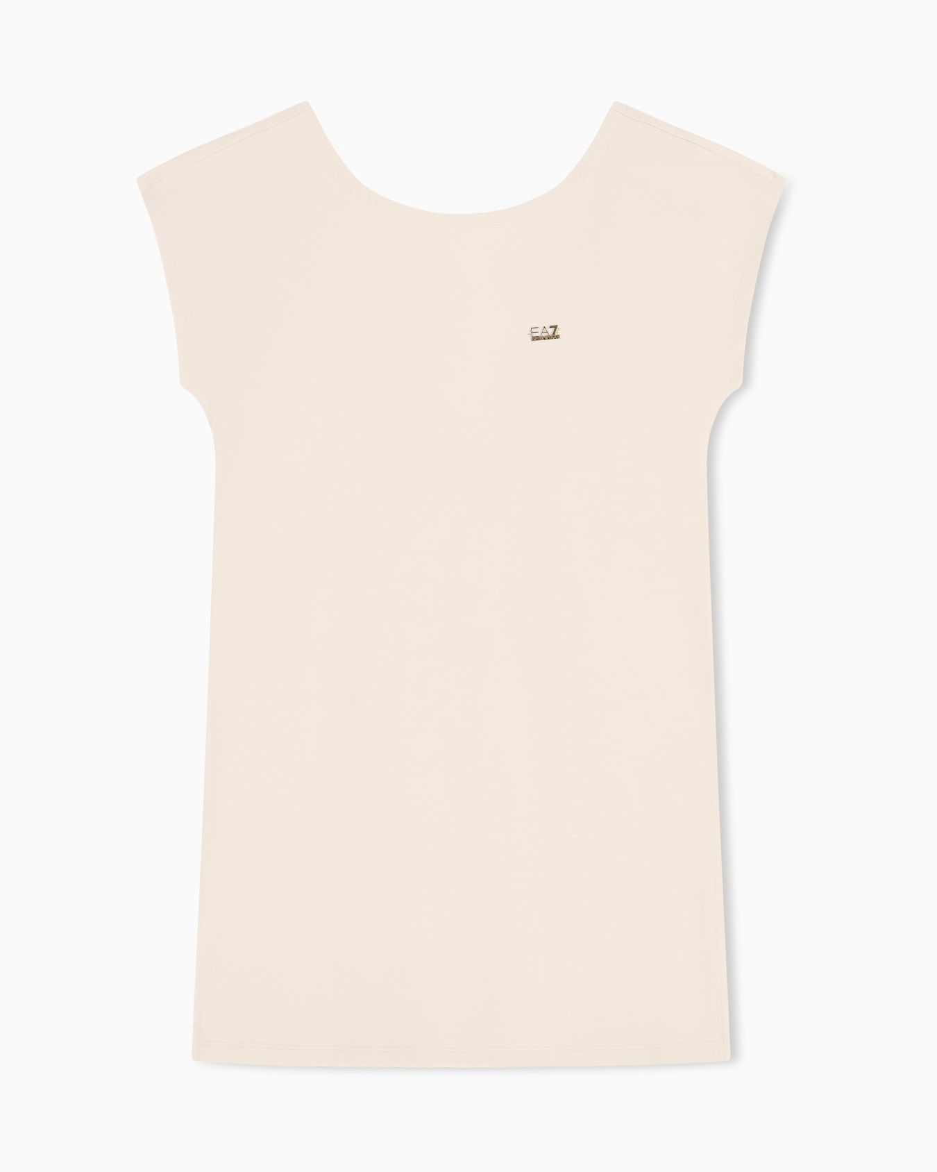 Stretch cotton jersey short dress Slide 0