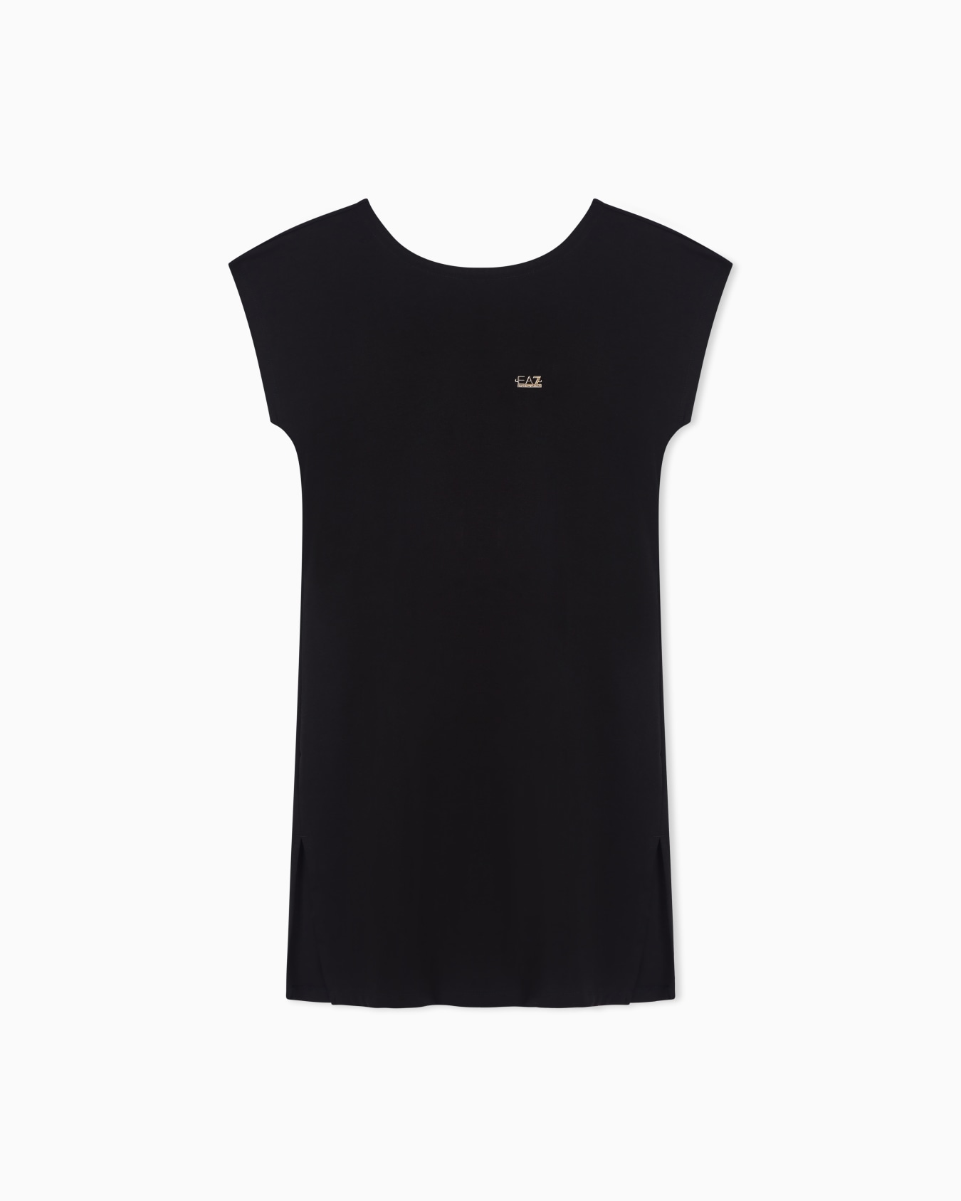 Stretch cotton jersey short dress Slide 0