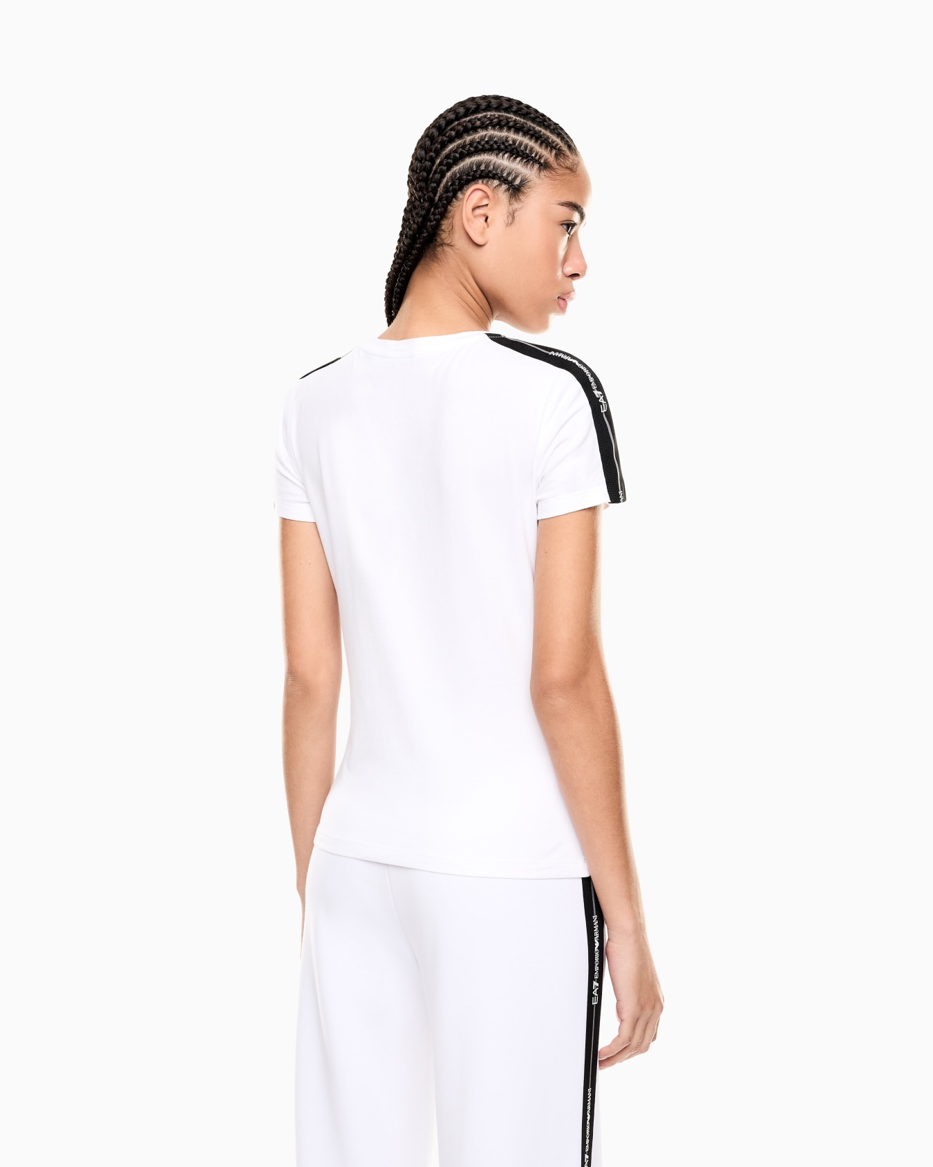 Cotton jersey T-shirt with logo Slide 2