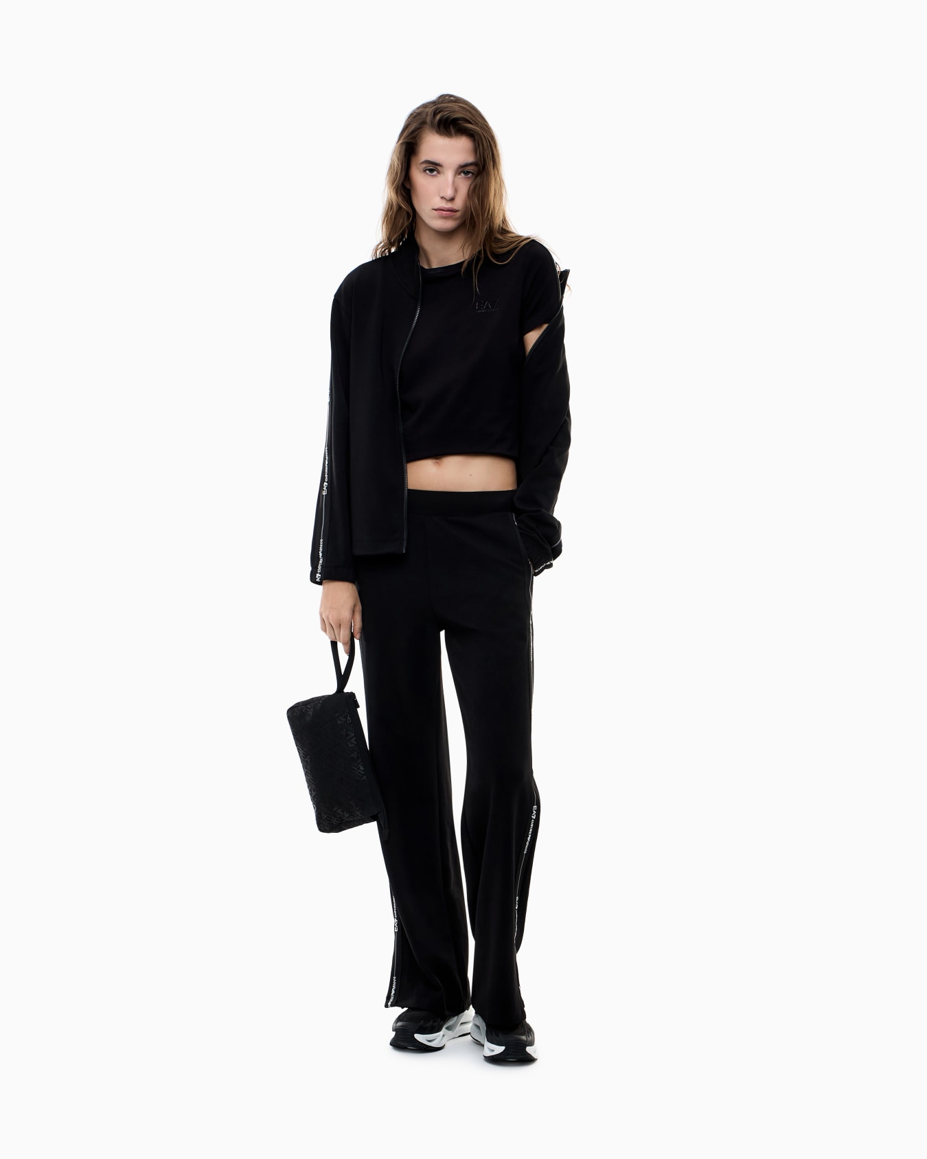 Cotton jersey T-shirt with logo Slide 1