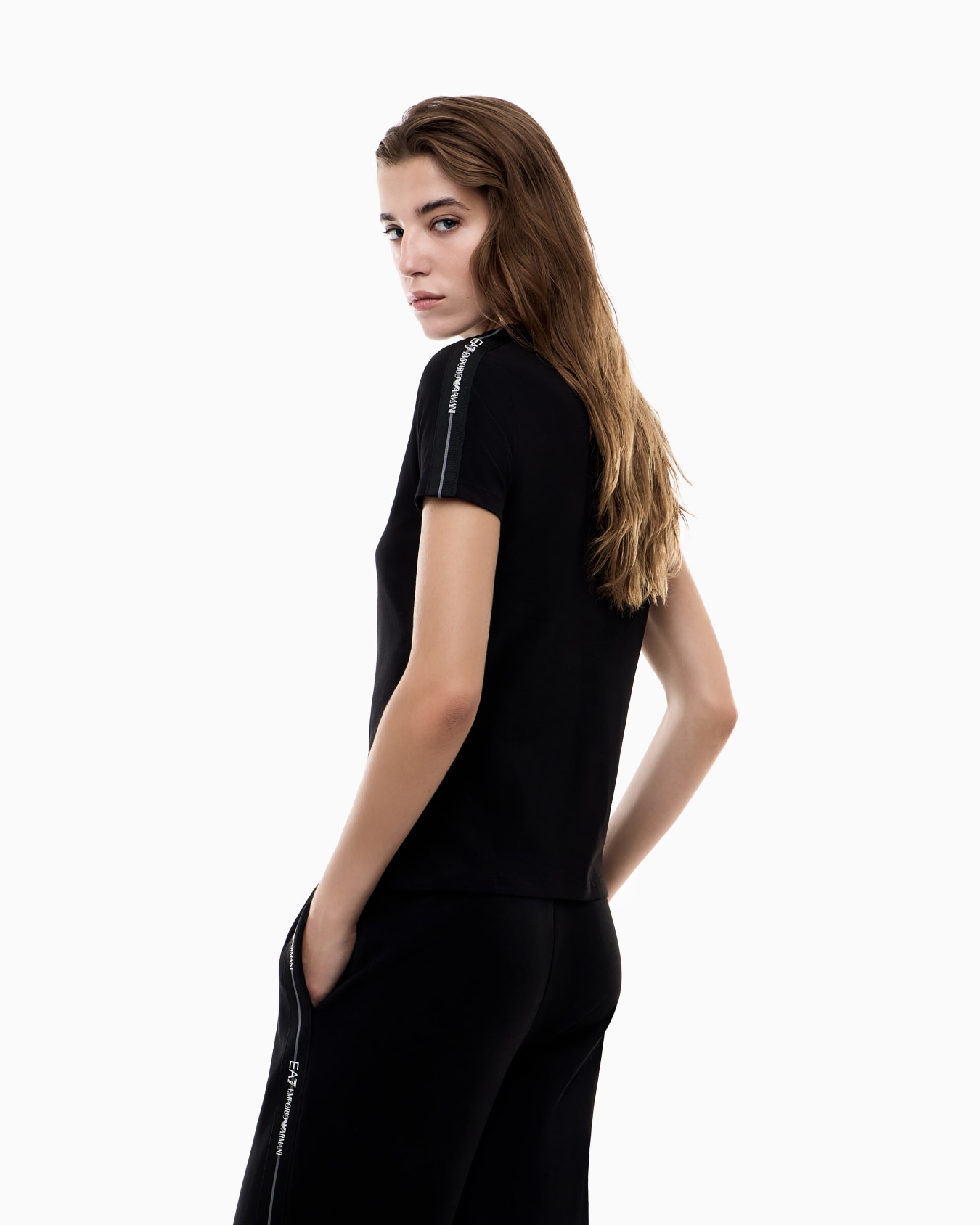 Cotton jersey T-shirt with logo Slide 2