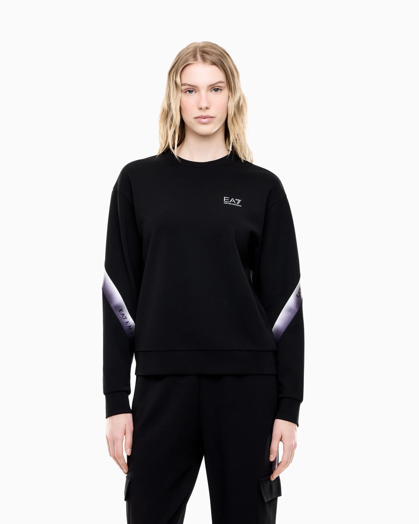 Sweatshirt Natural Ventus 7 in technical cotton blend Slide 3