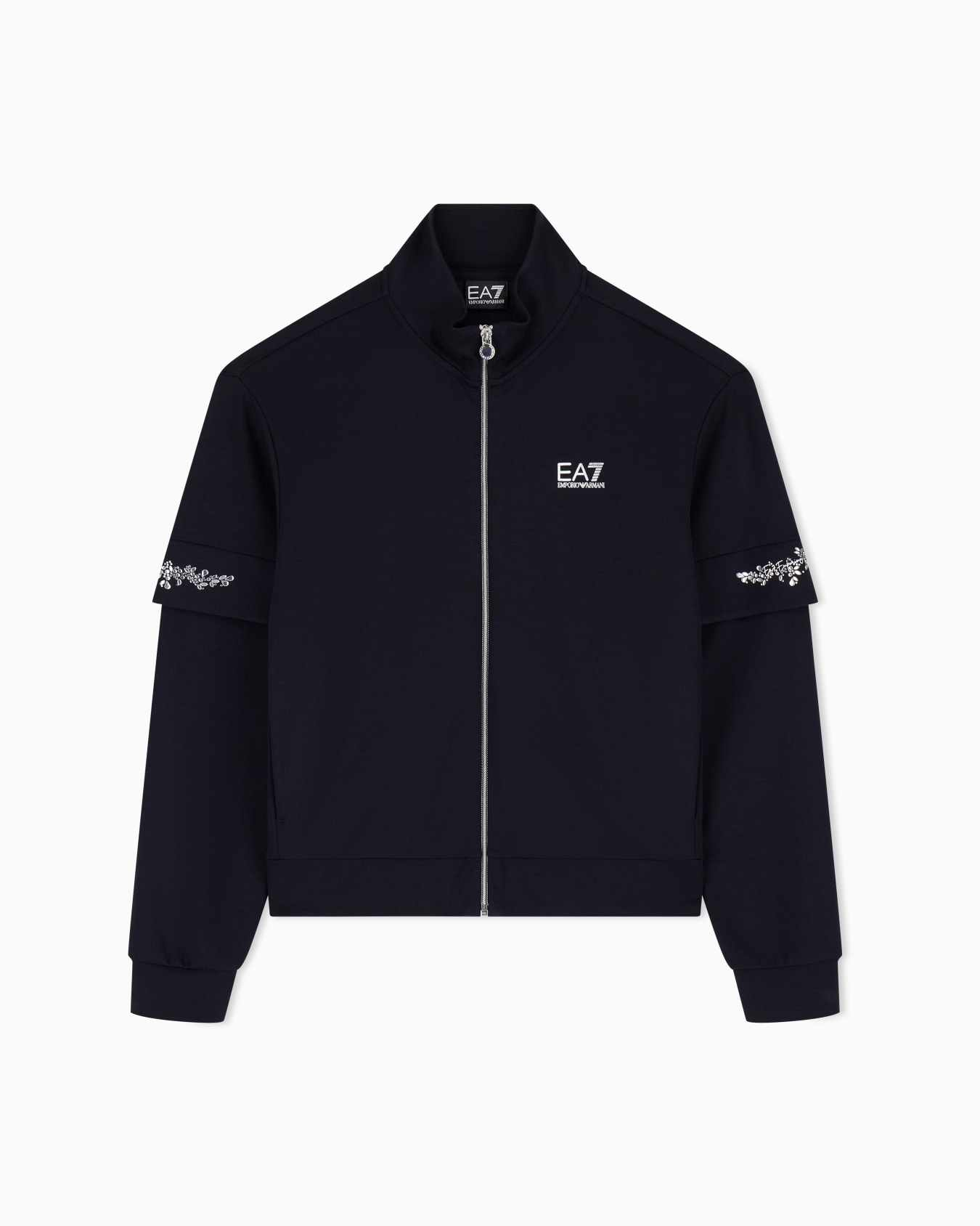 Sweatshirt Logo Series in modal with crystals Slide 0