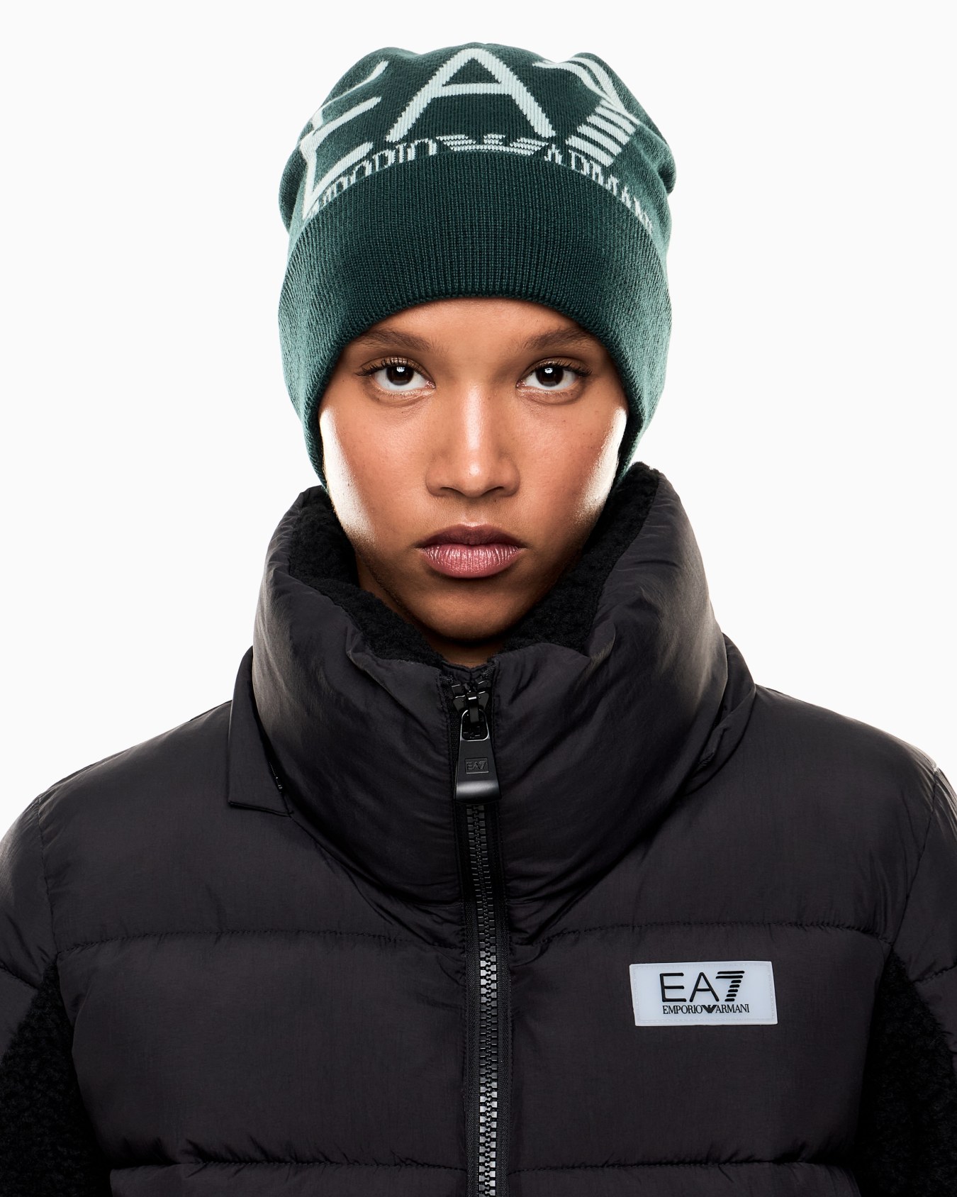 Visibility ビーニー EA7オーバーサイズロゴ スライドする 2