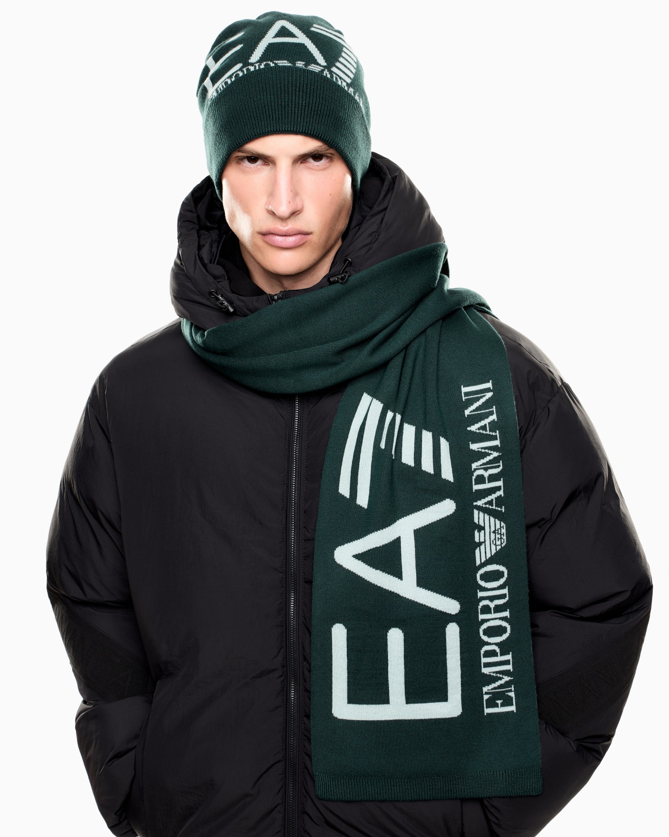 Sciarpa Visibility con maxi logo EA7 Slide 3