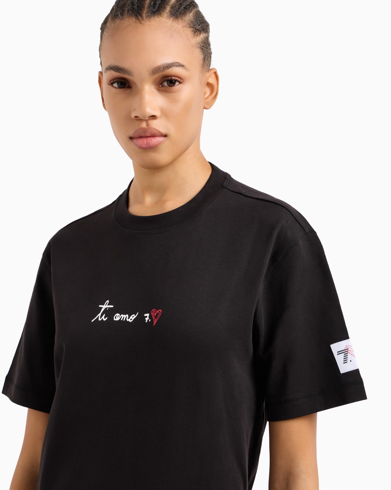 7.CUORE stretch cotton blend hooded sweatshirt Slide 4