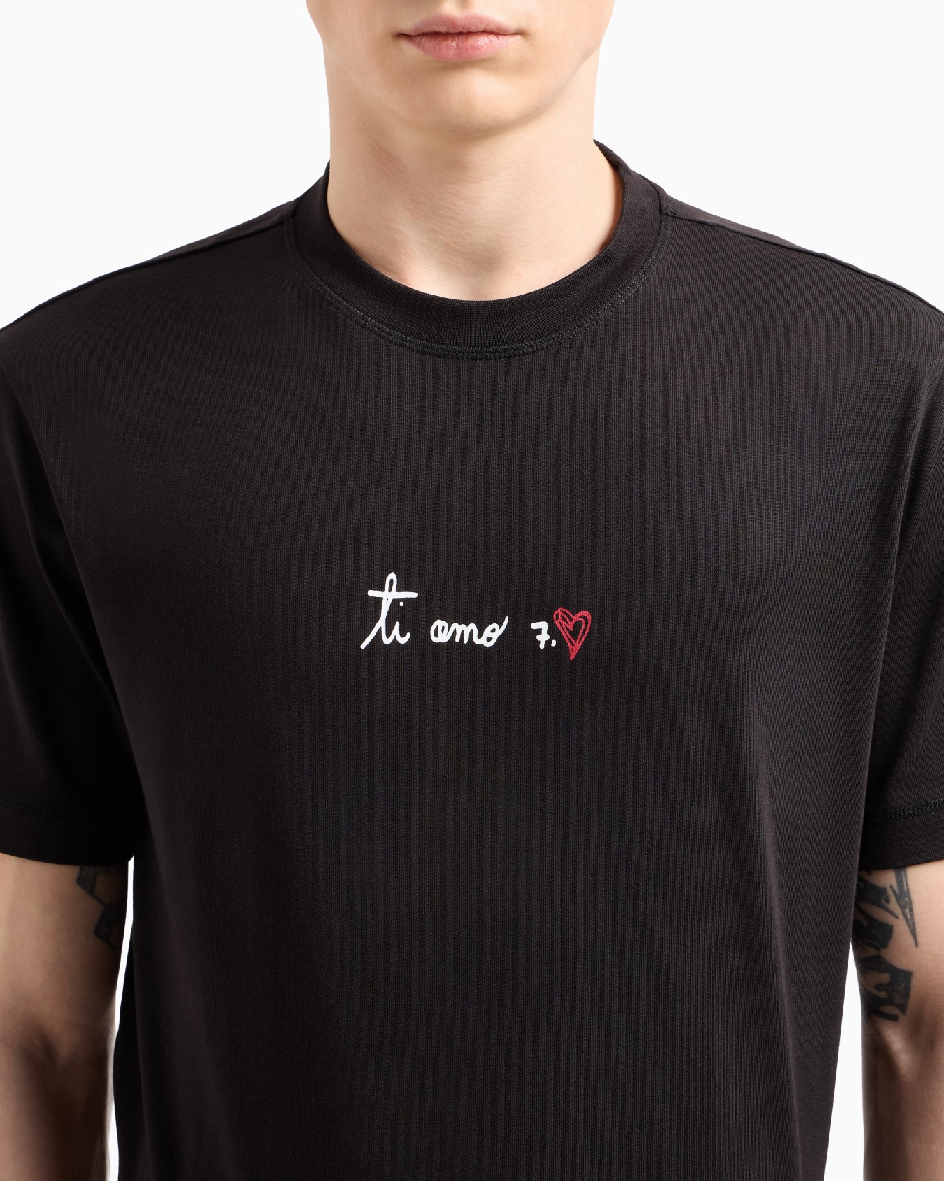 7.CUORE stretch cotton blend hooded sweatshirt Slide 5