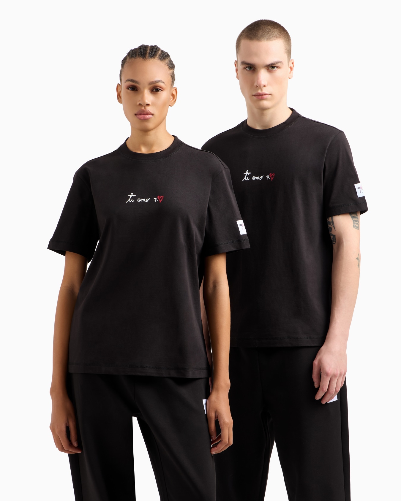 7.CUORE stretch cotton blend hooded sweatshirt Slide 2