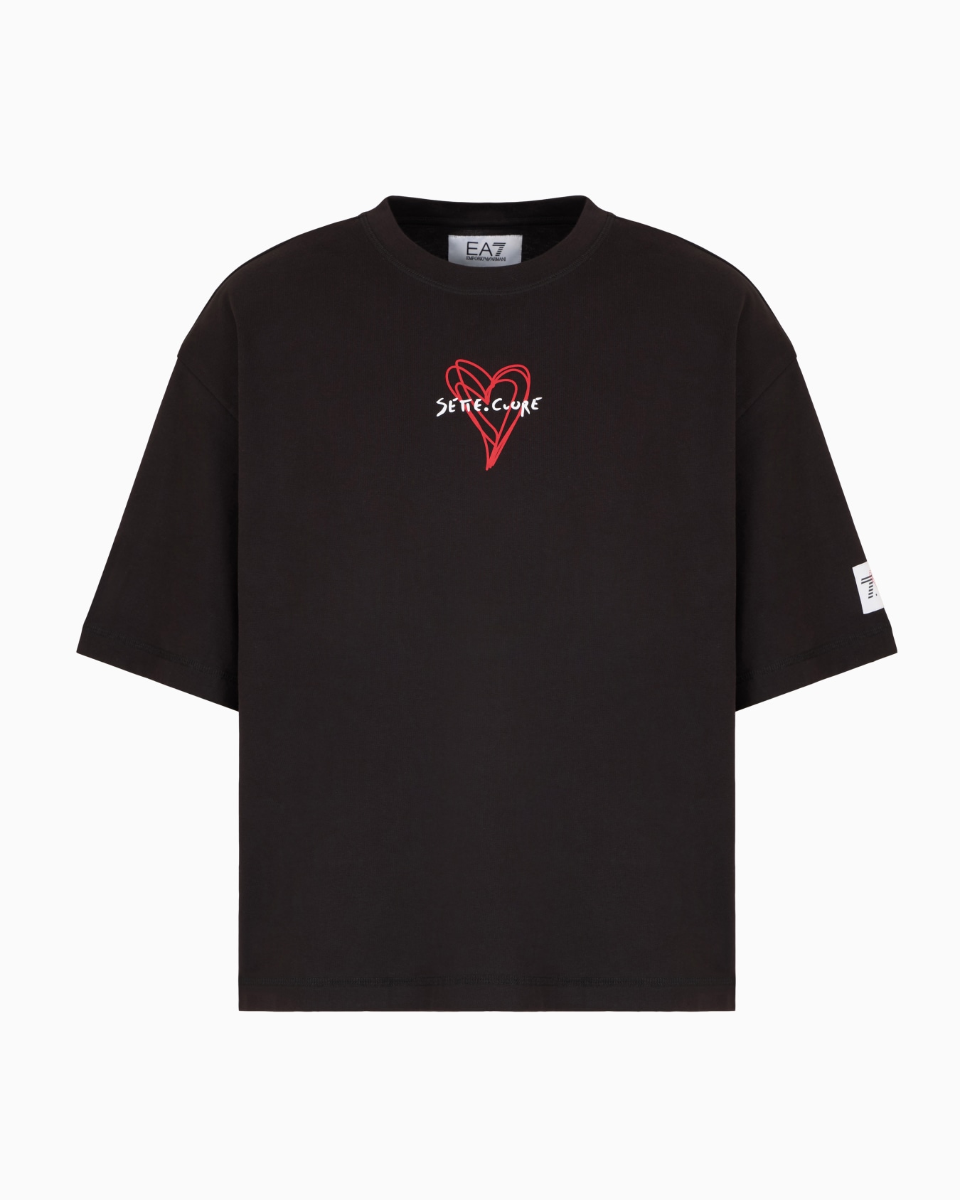 7.CUORE stretch cotton blend sweatshirt with zip closure and hood Slide 0