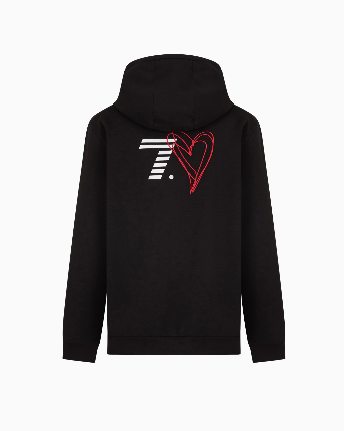 7.CUORE cotton jersey crew-neck T-shirt with print Slide 3