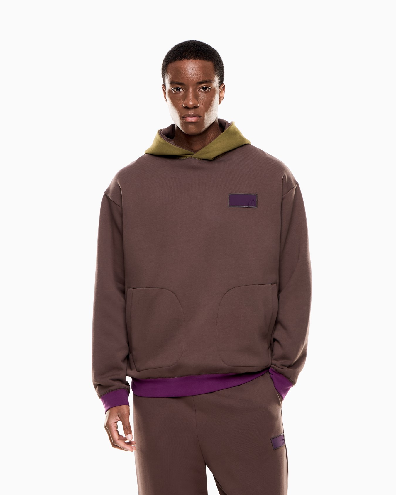7.0 cotton-blend hooded sweatshirt Slide 3