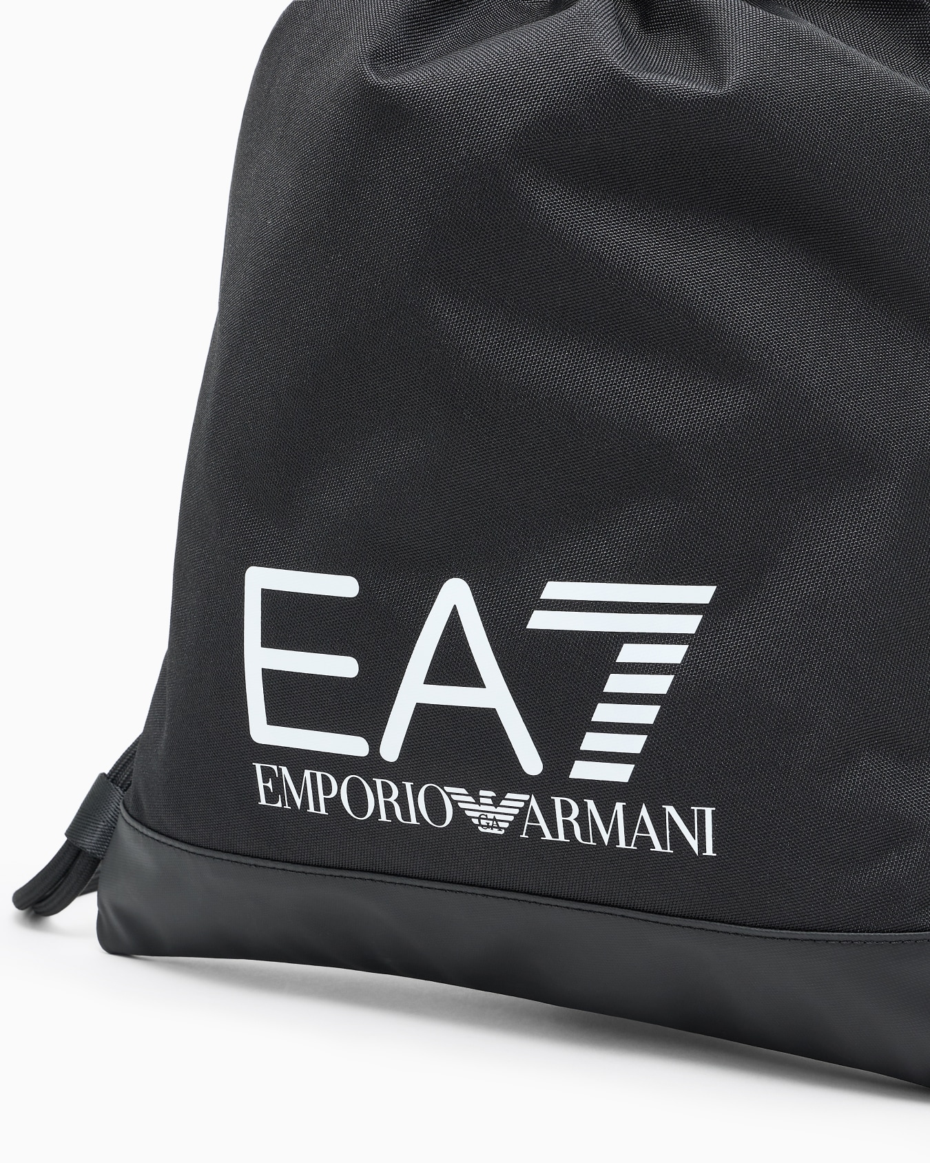 Sac Train Core à cordon de serrage en tissu recyclé avec grand logo EA7 Diapositive 2