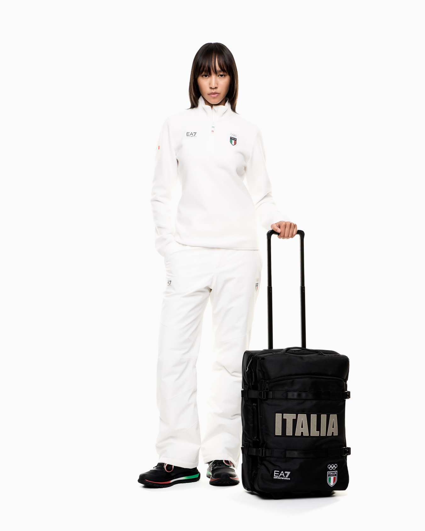 Italia Team Milano Cortina 2026 Trolley cabina in tessuto tecnico Slide 7