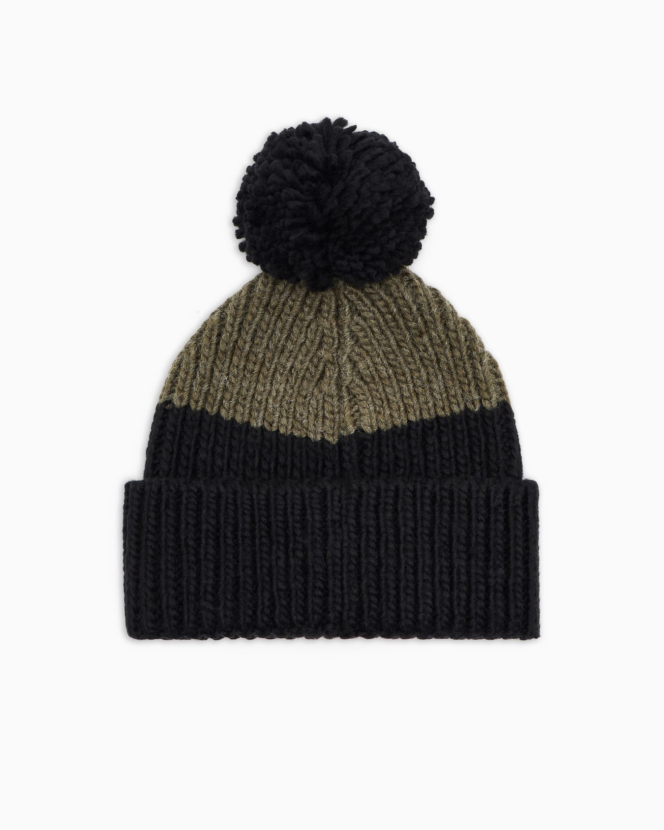 Bonnet à pompon en mélange de laine Diapositive 1