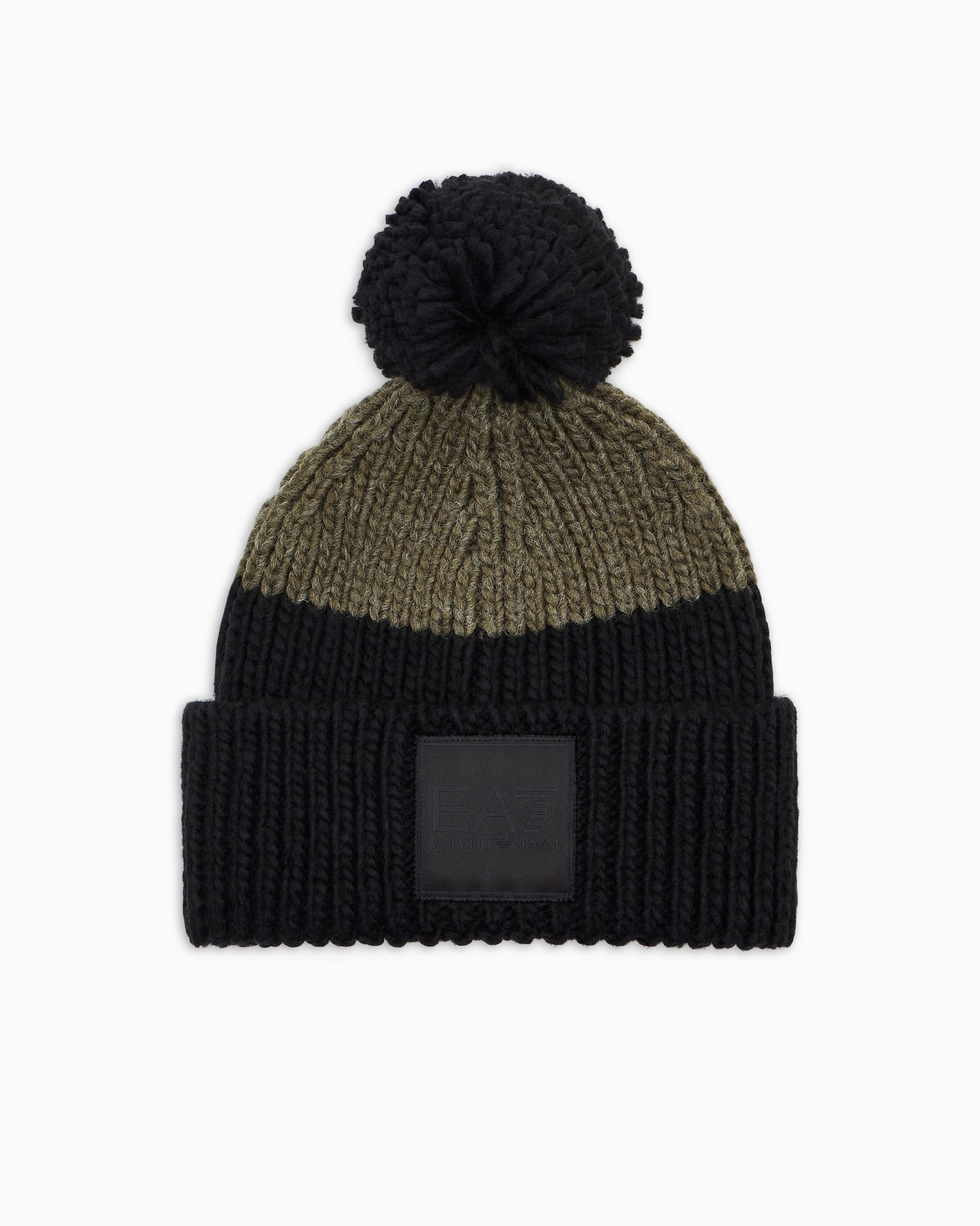 Bonnet à pompon en mélange de laine Diapositive 0