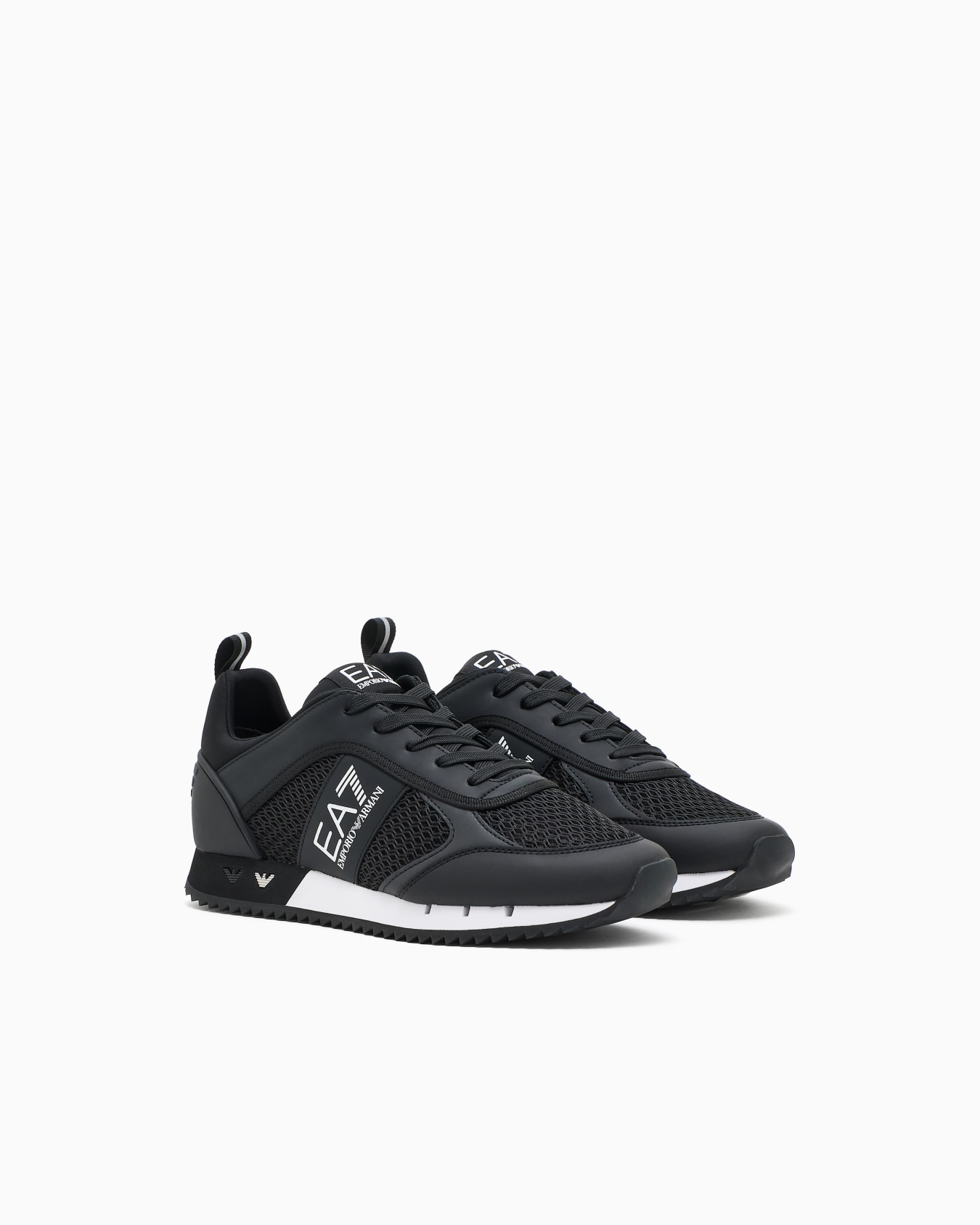Deportivas Black and White Laces Diapositiva 1