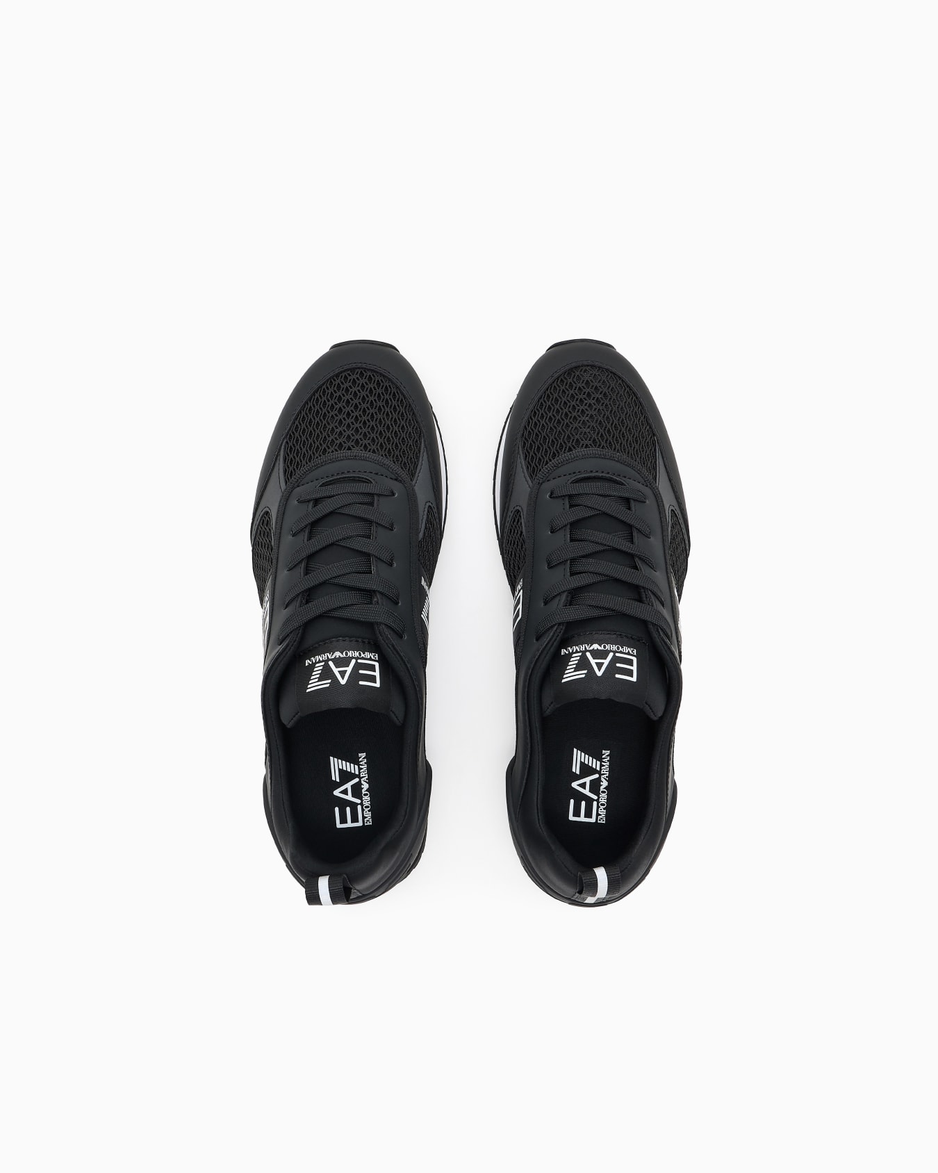 Deportivas Black and White Laces Diapositiva 2
