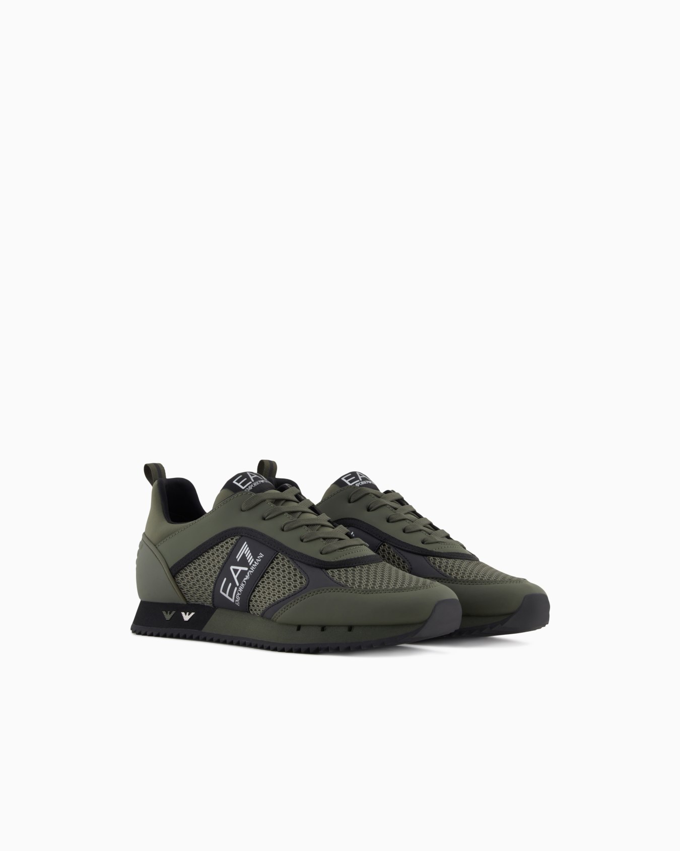 Sneakers noires et blanches Laces Diapositive 1