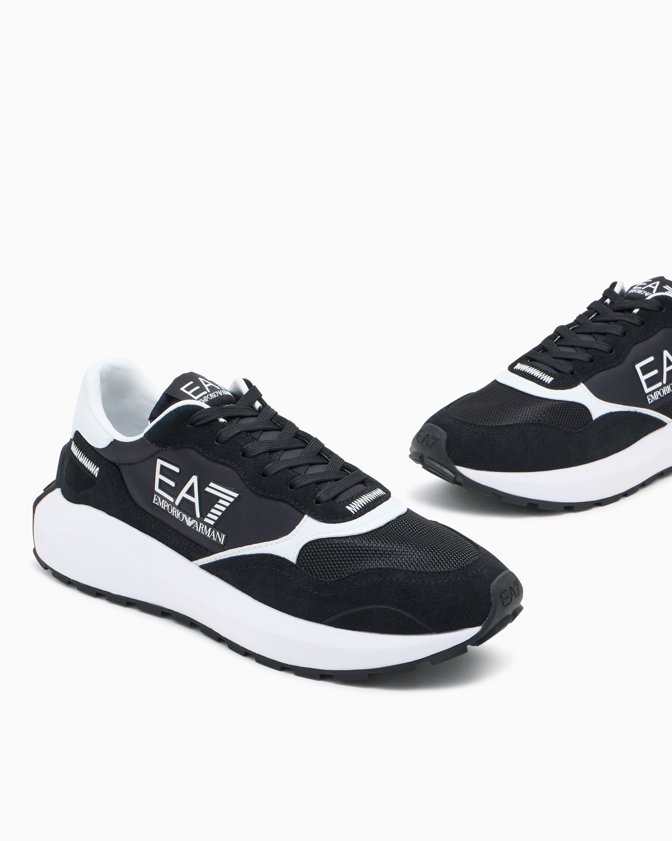 Wader スニーカー スエード製 メッシュ切替え スライドする 4