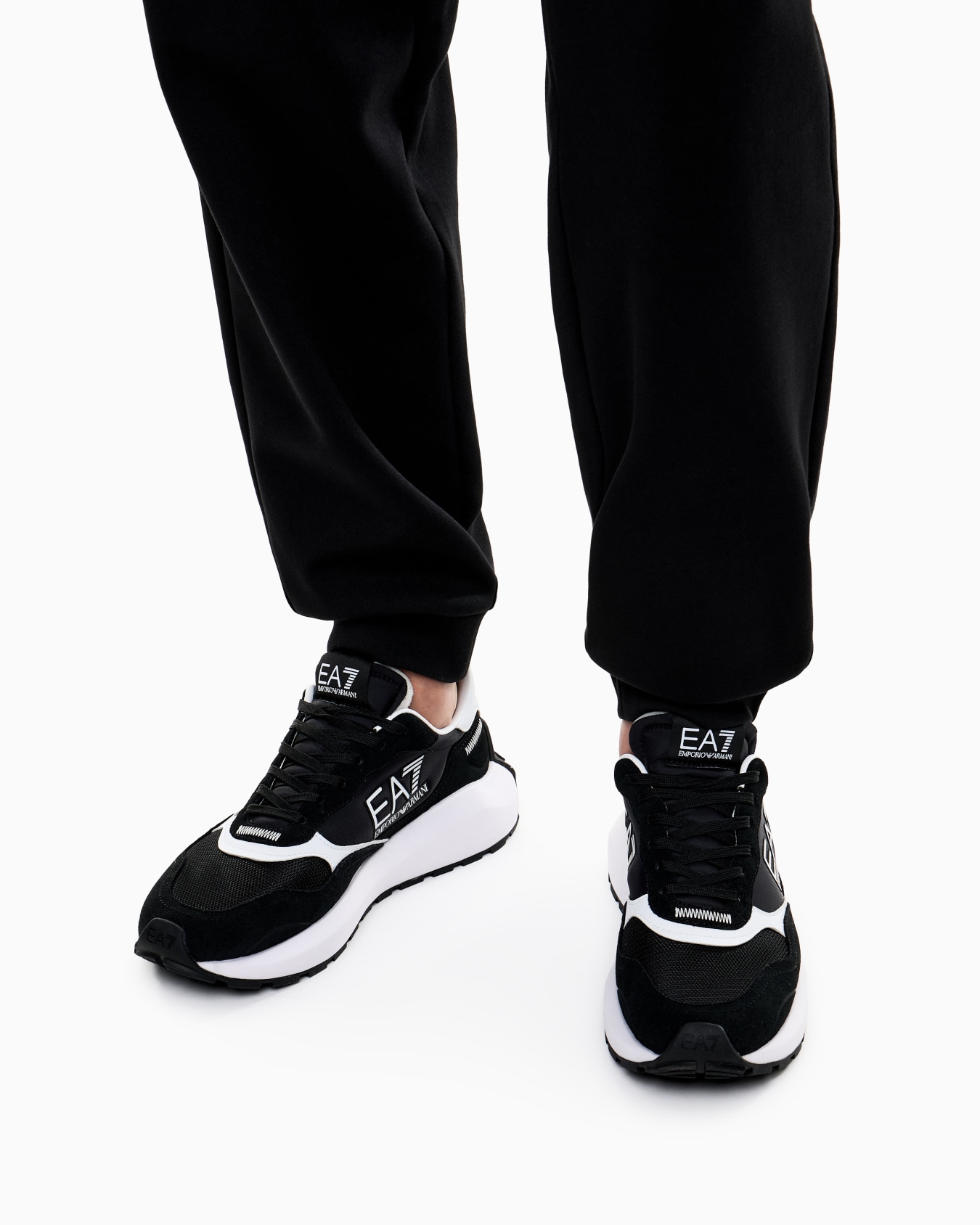 Wader スニーカー スエード製 メッシュ切替え スライドする 7