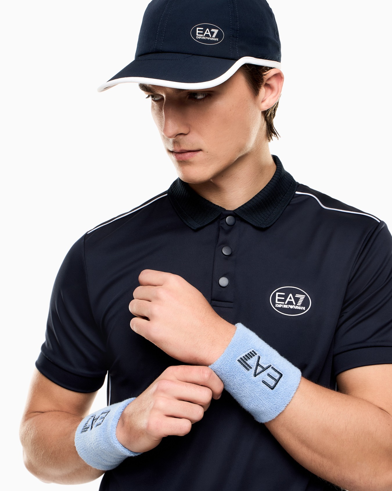 Tennis Pro stretch-cotton blend wristbands Slide 3