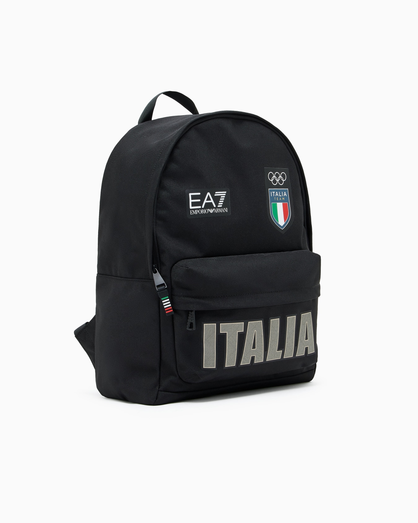 Technical fabric round backpack Slide 1