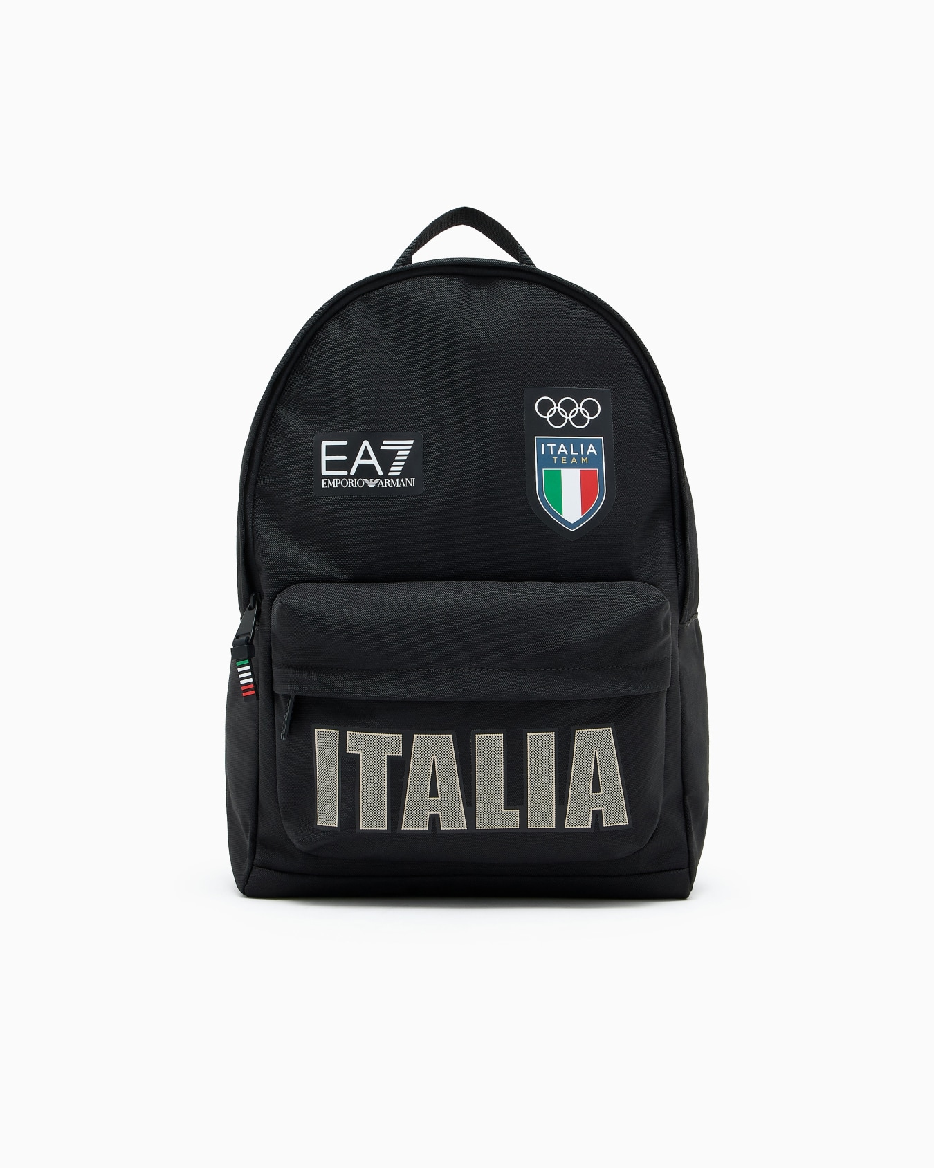 Technical fabric round backpack Slide 0