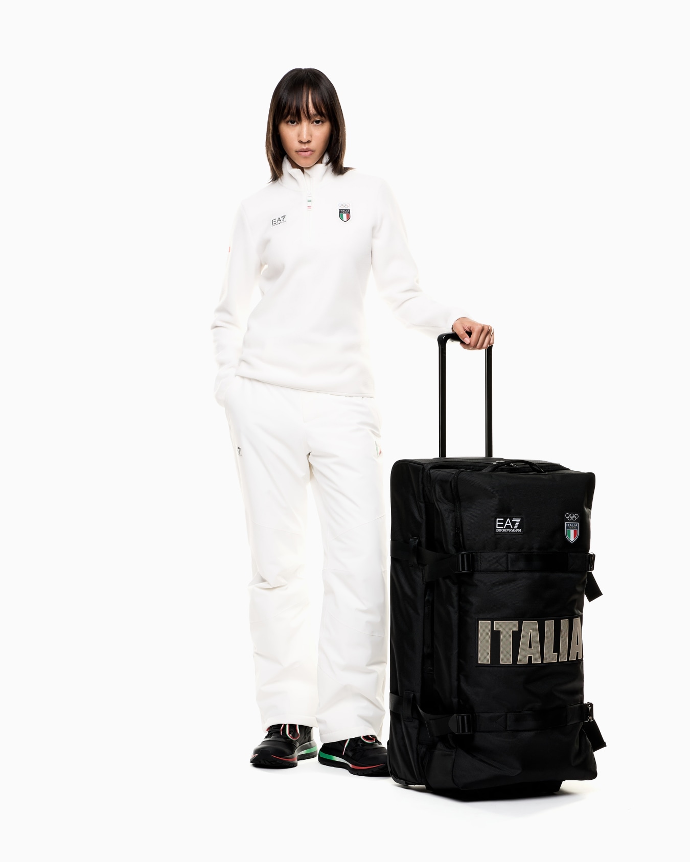 Italia Team Milano Cortina 2026 Trolley grande in tessuto tecnico Slide 6